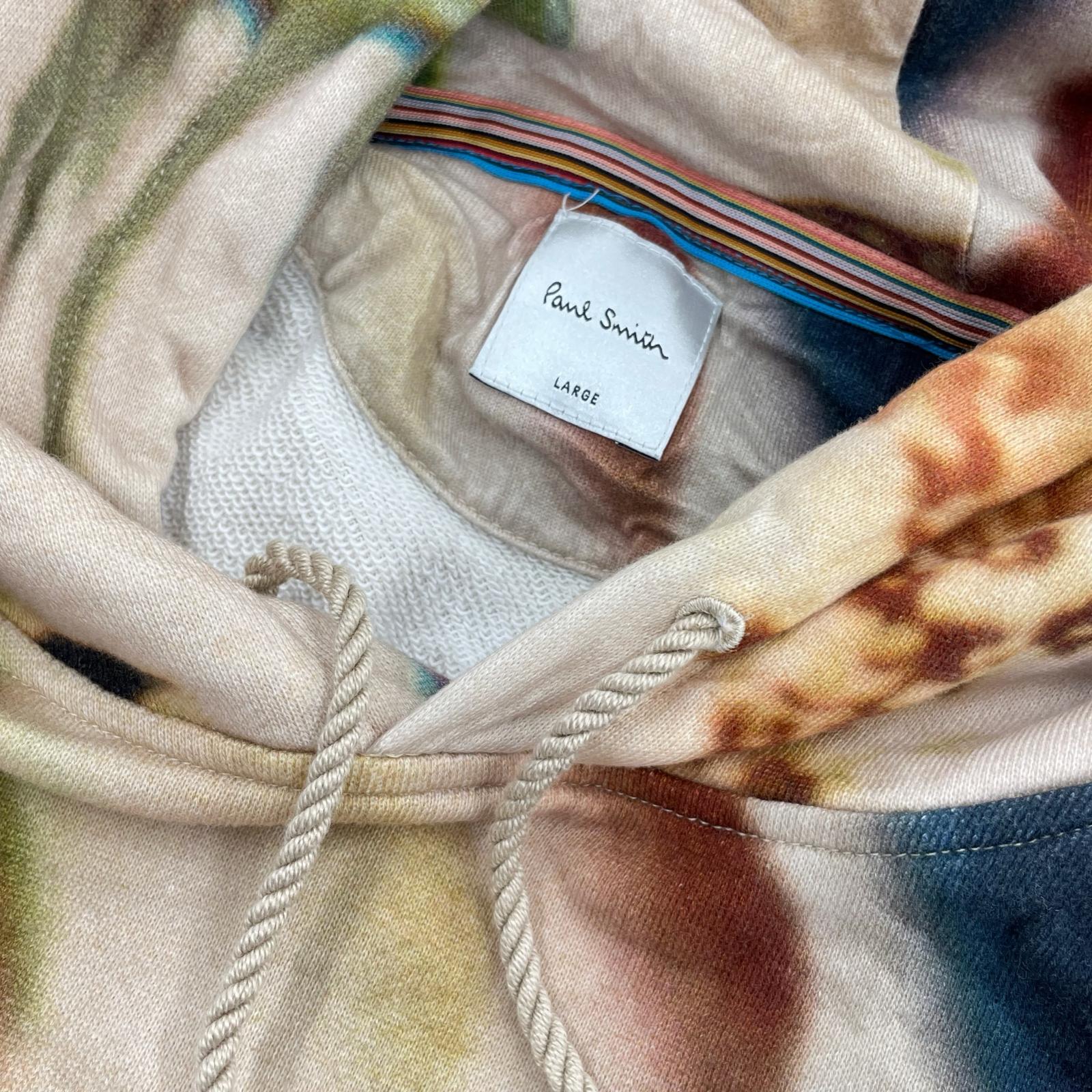 パーカー Paul Smith レオパード×ボタニカル 総柄パーカー L L ベージュ
