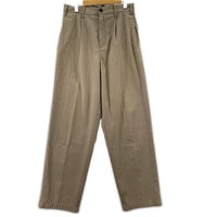パンツ Striped Volume Pleated Trouser ベージュ 28 ベージュ