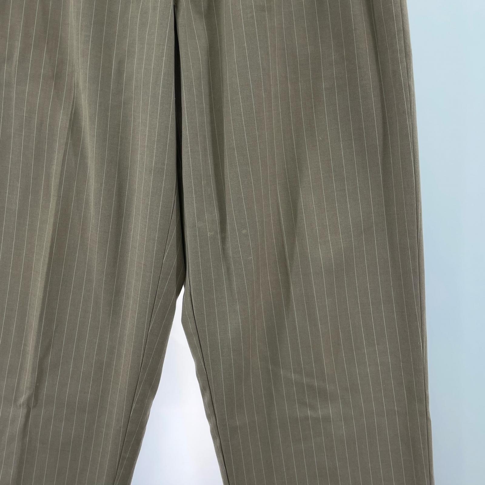 パンツ Striped Volume Pleated Trouser ベージュ 28 ベージュ