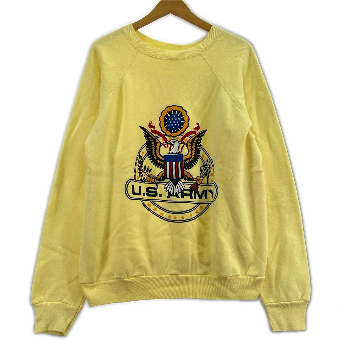 スウェット 70S-80S ARTEX US.ARMY スウェット 黄 (L) L イエロー