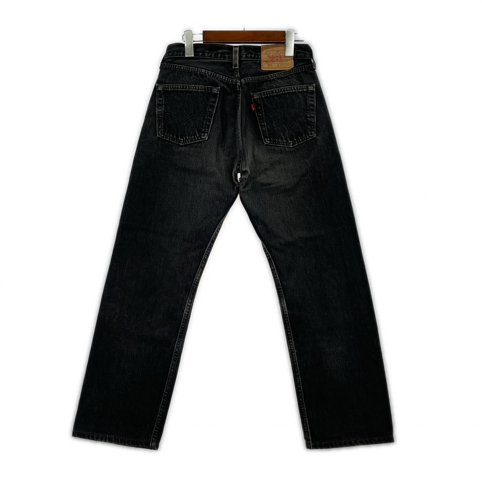 デニムパンツ 501 96年製 USA製 ブラックデニムパンツ ボタン裏522 29 ブラック