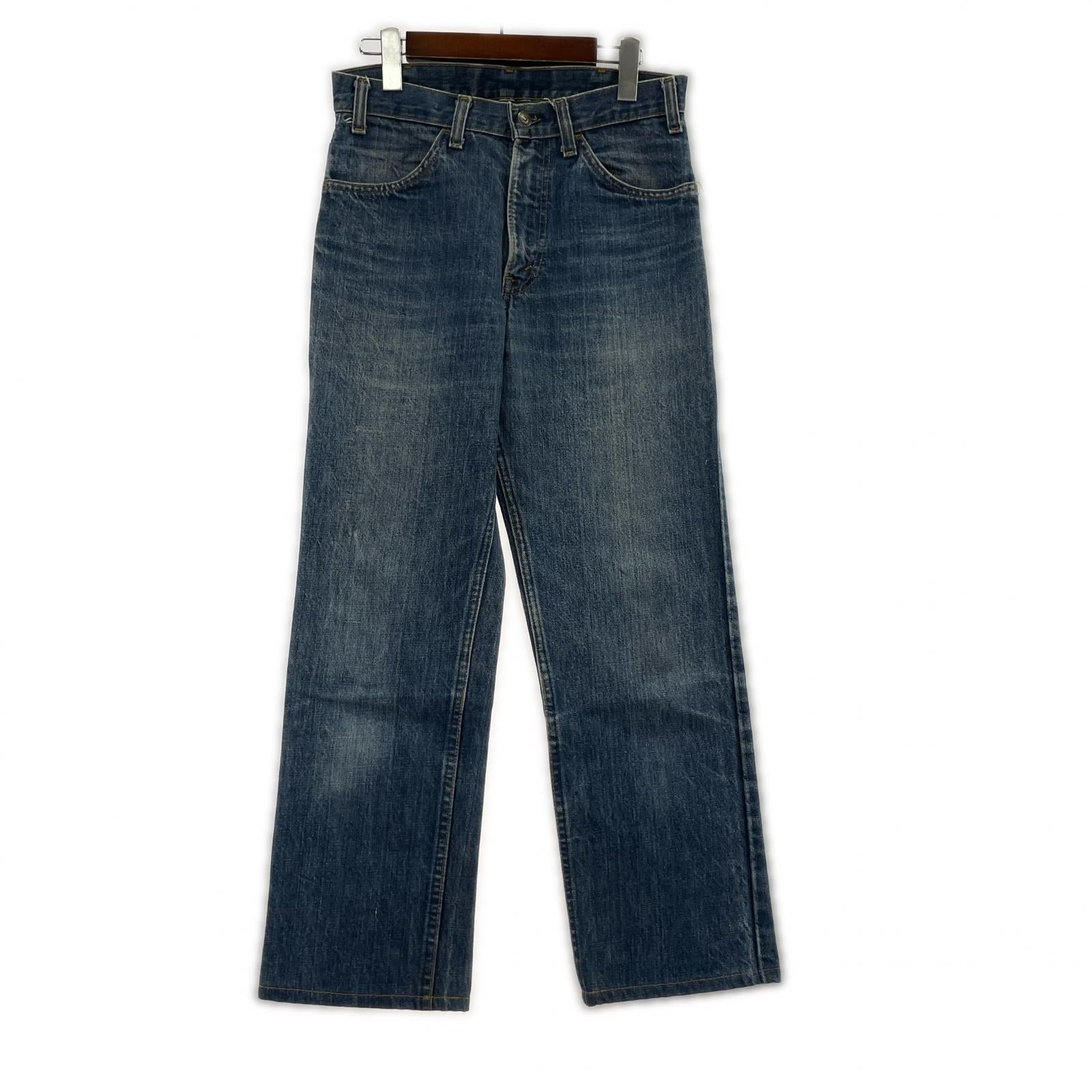 デニムパンツ 76年製 オレンジタブ ボタン裏8 デニムパンツ 42TALON 31 ブルー