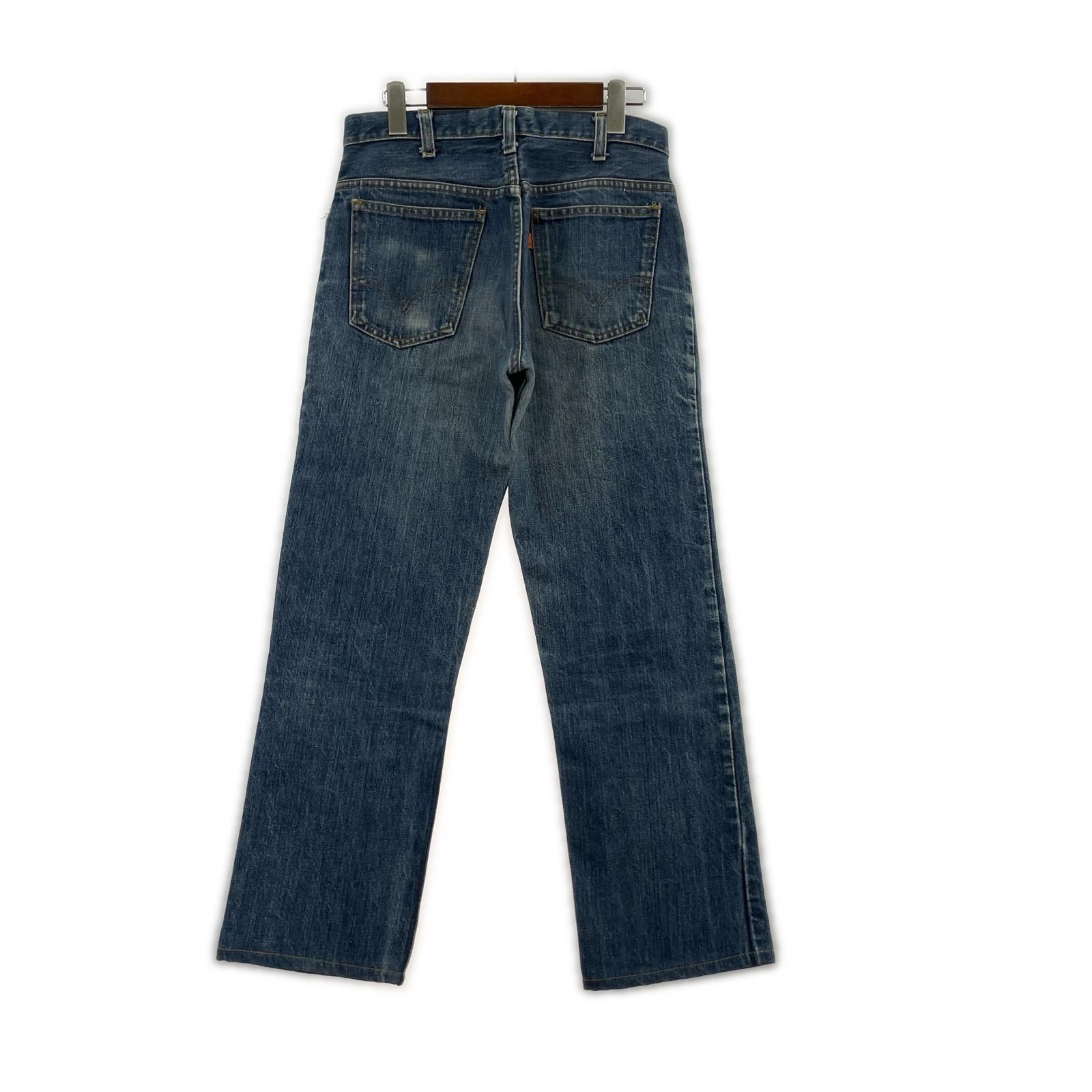 デニムパンツ 76年製 オレンジタブ ボタン裏8 デニムパンツ 42TALON 31 ブルー