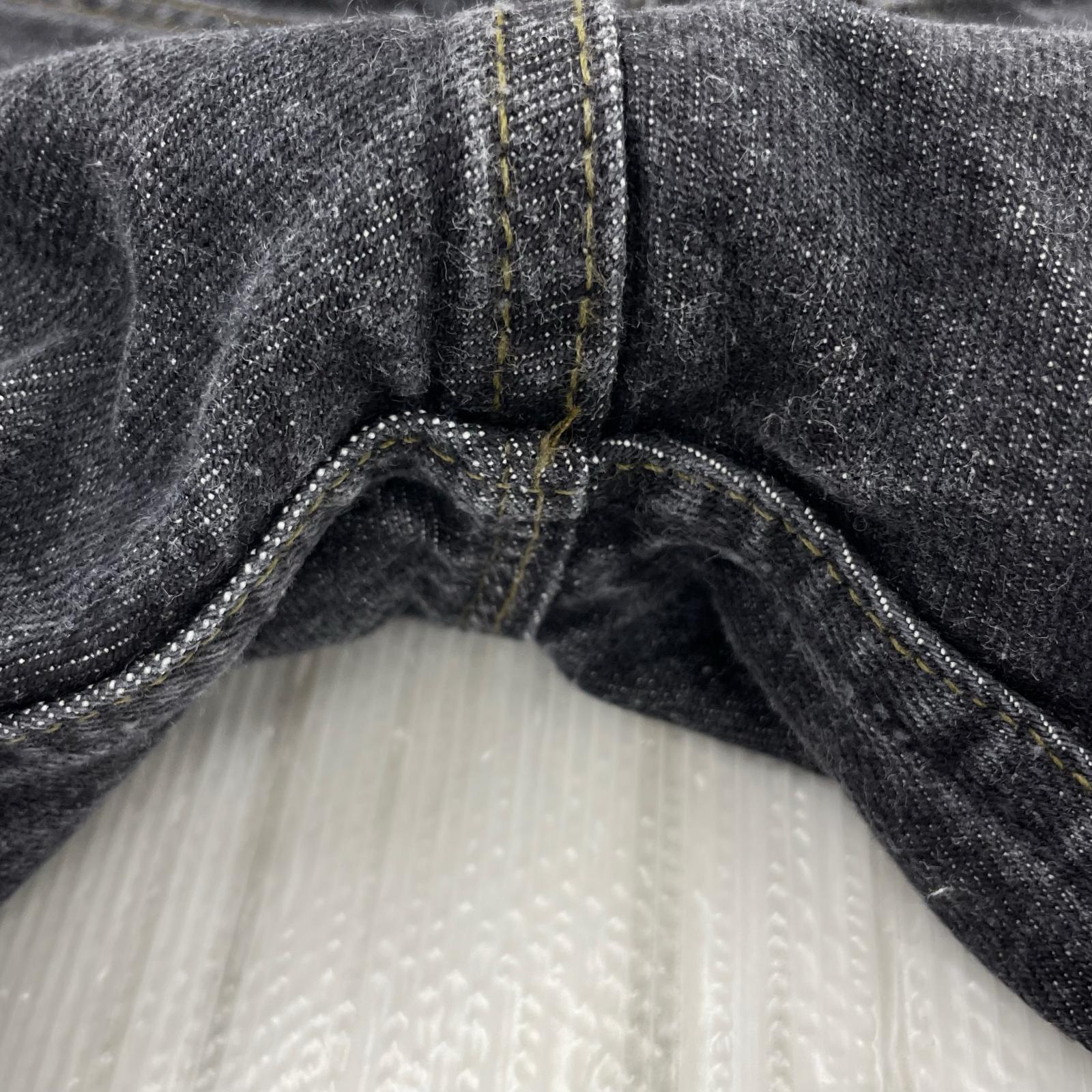 デニムパンツ 00S ボタン裏532 後染めブラックデニムパンツ 30 ブラック