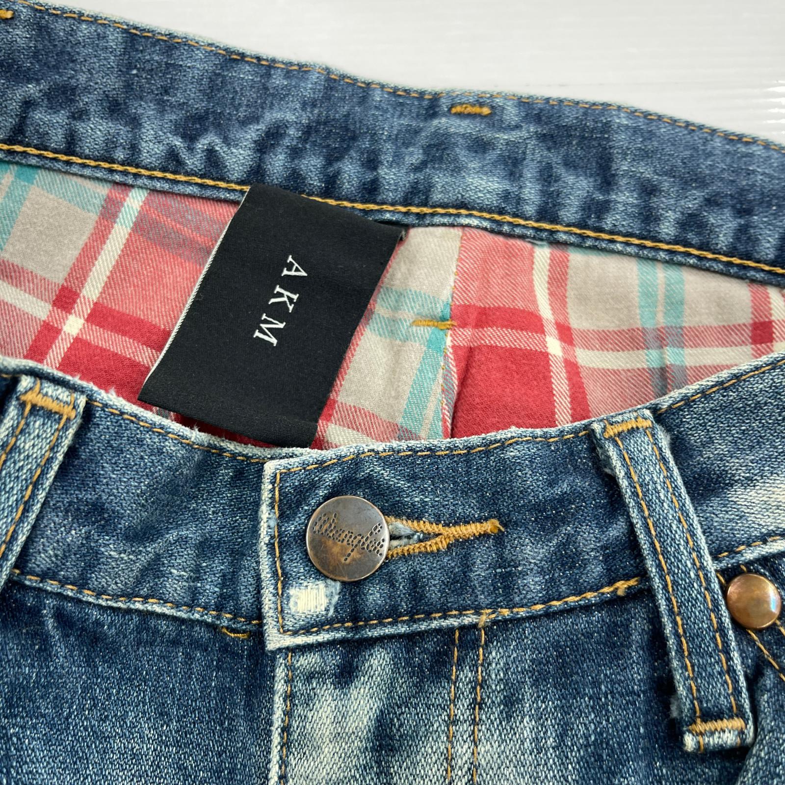 デニムパンツ × Wrangler フレア リペア S