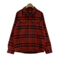 長袖シャツ ネルシャツ レッド S S レッド