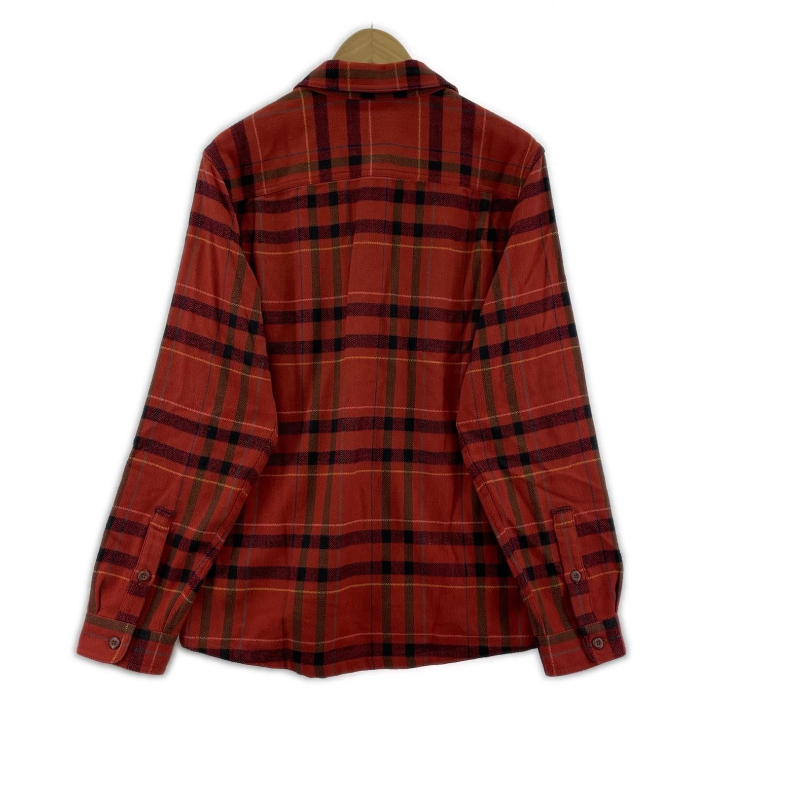 長袖シャツ ネルシャツ レッド S S レッド