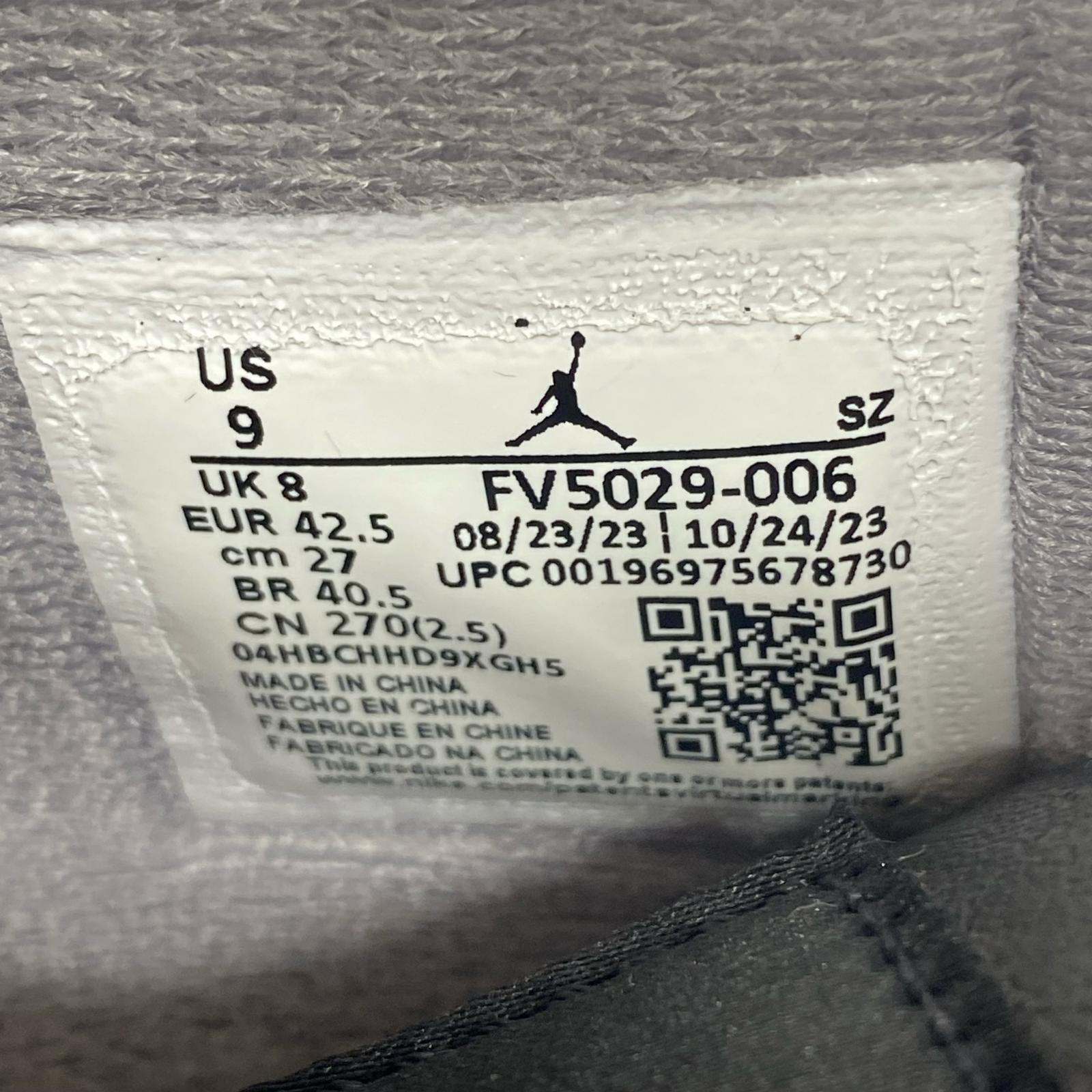 スニーカー Air Jordan 4 Retro Bred Reimagined 27cm (US9 UK8 1/2 EU44) ブラック
