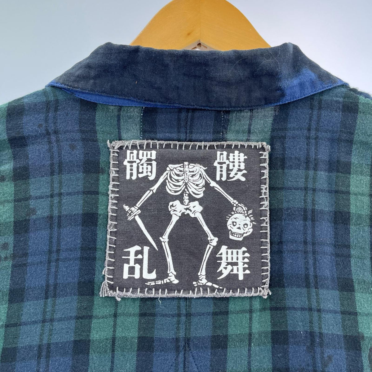 長袖シャツ ﾈｸﾛﾏﾝｻｰ　ﾁｪｯｸ’（F） フリー