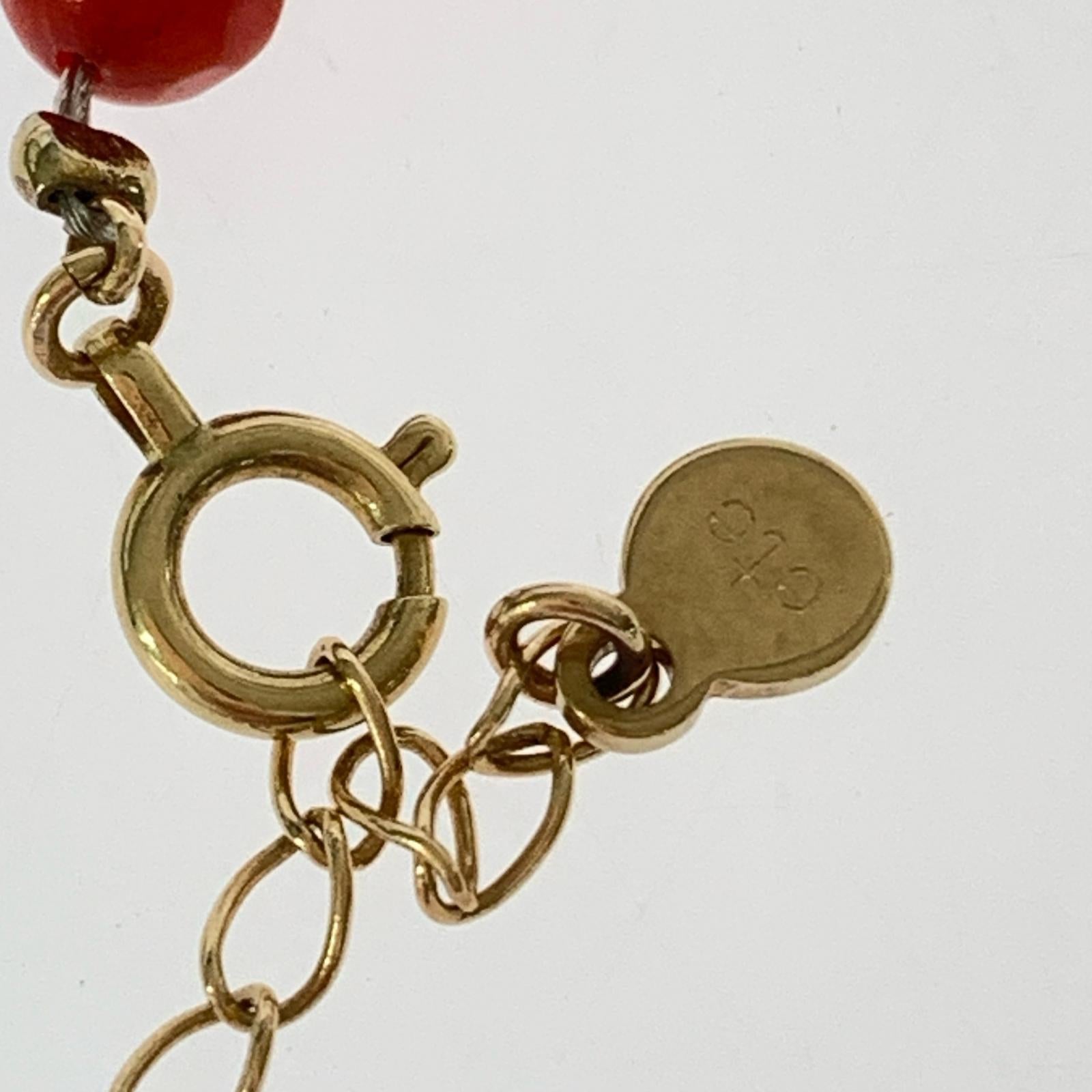 ネックレス 留め具 K10 パール サンゴ