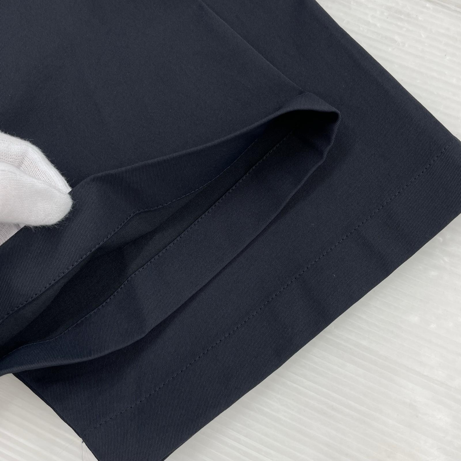 半袖シャツ Cucurbita embroidered shirt ブラック