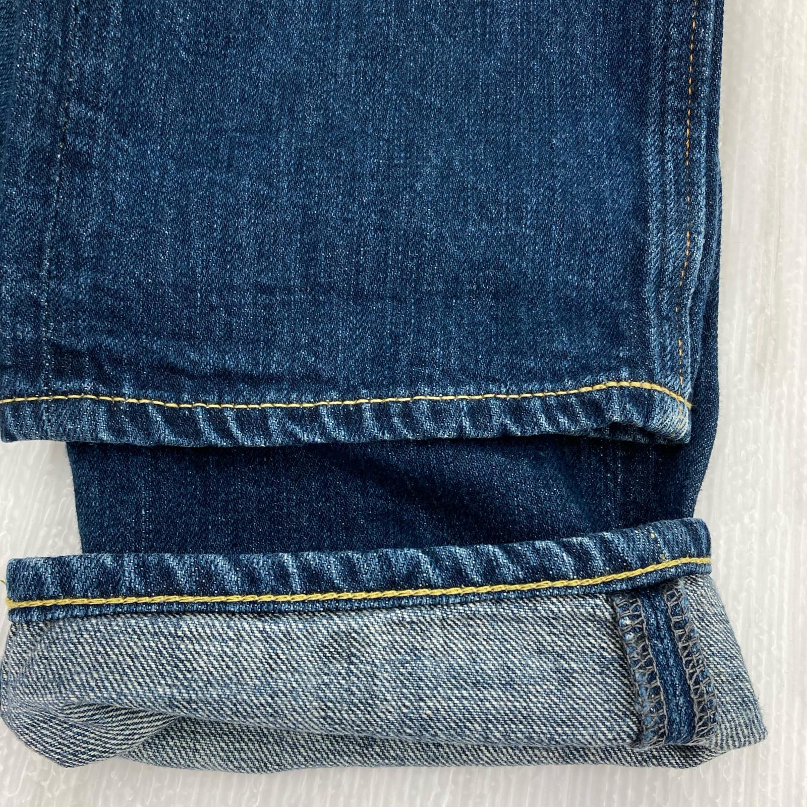 デニムパンツ 岡山御津工場産 W33 IDG ブルー