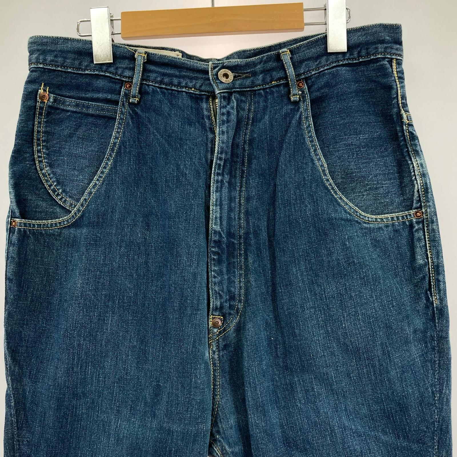 デニムパンツ 岡山御津工場産 W33 IDG ブルー