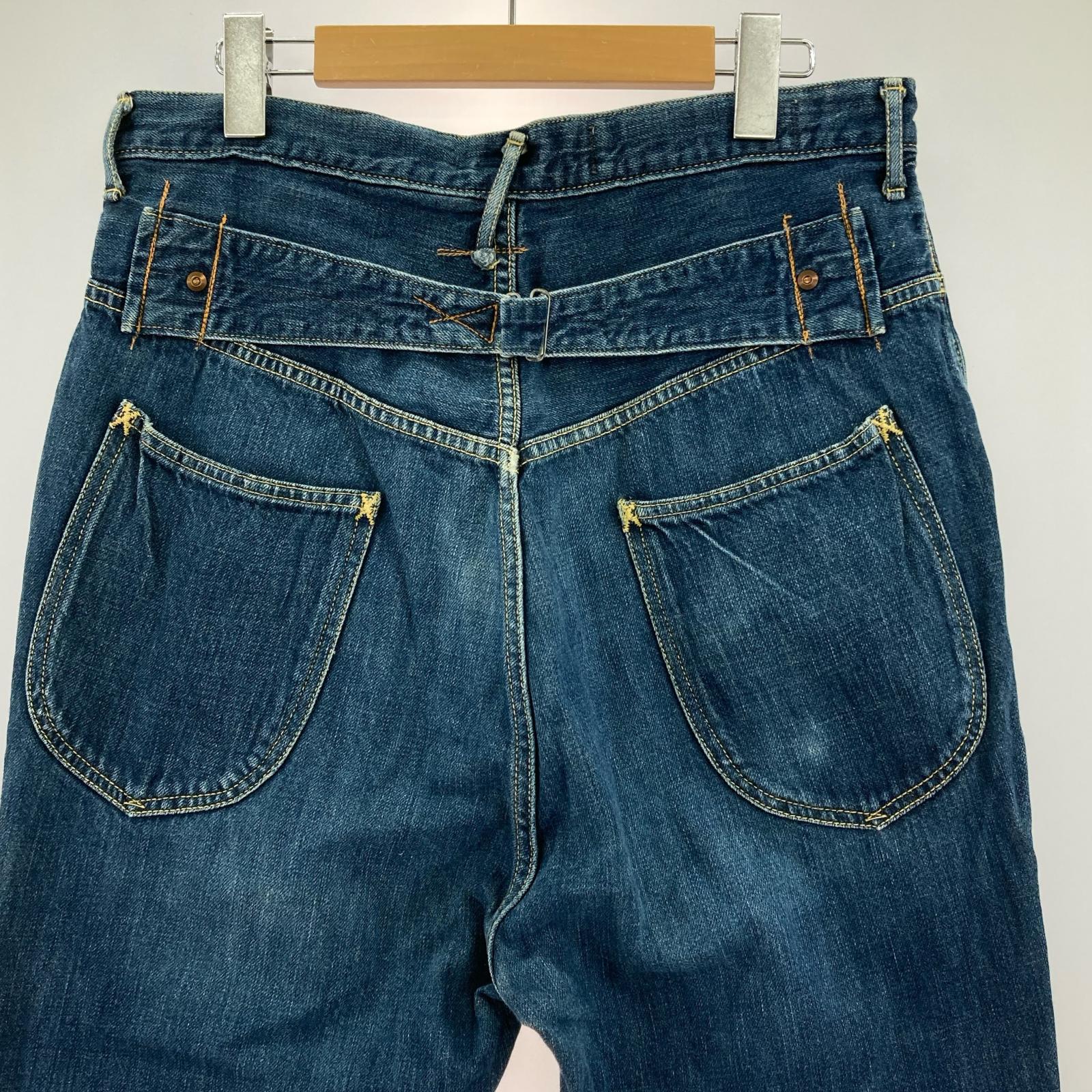 デニムパンツ 岡山御津工場産 W33 IDG ブルー