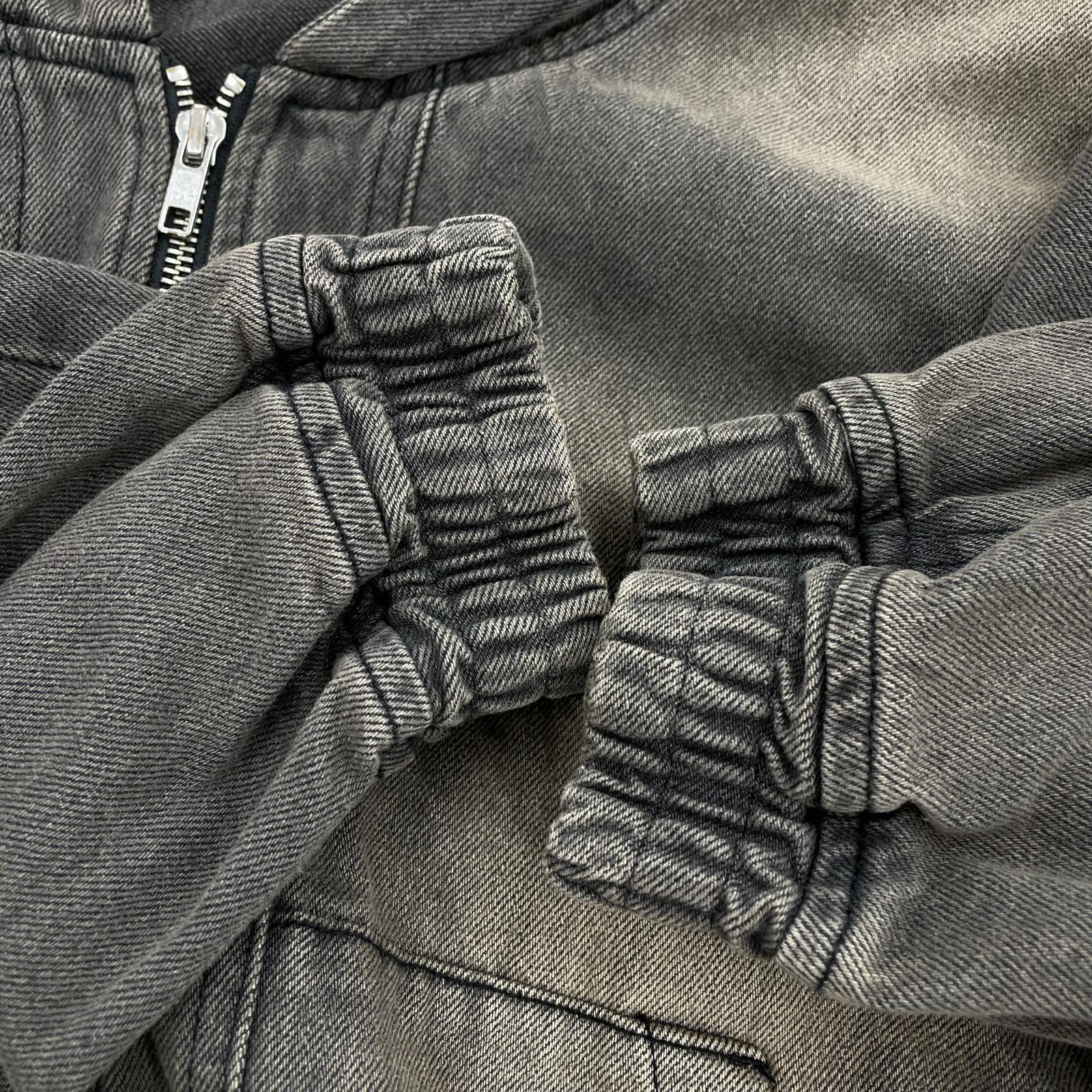 ジャケット 25SS 2WAY デニム フード ブルゾン グレー S S グレー