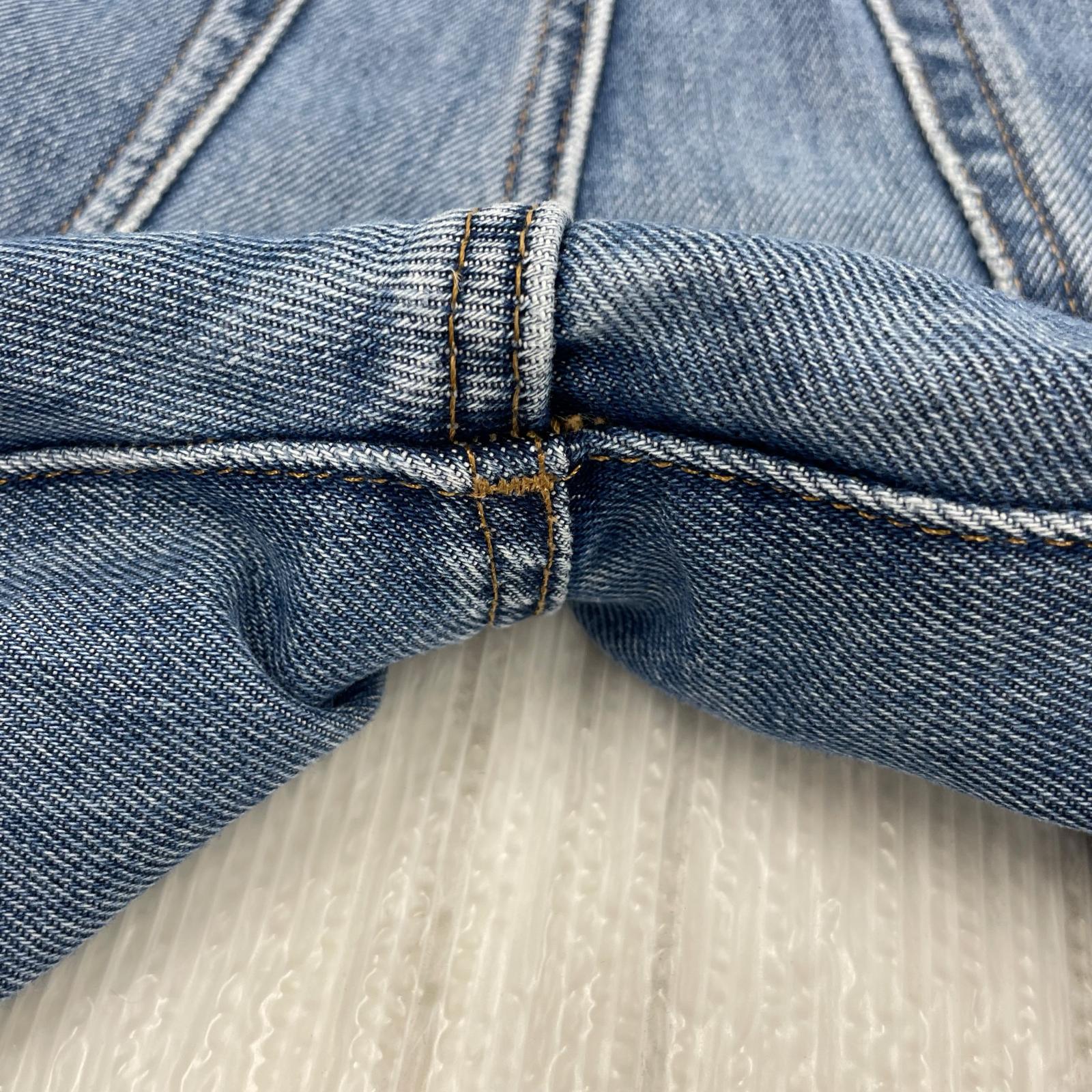 デニムパンツ WIDE LEG W26 26 ブルー