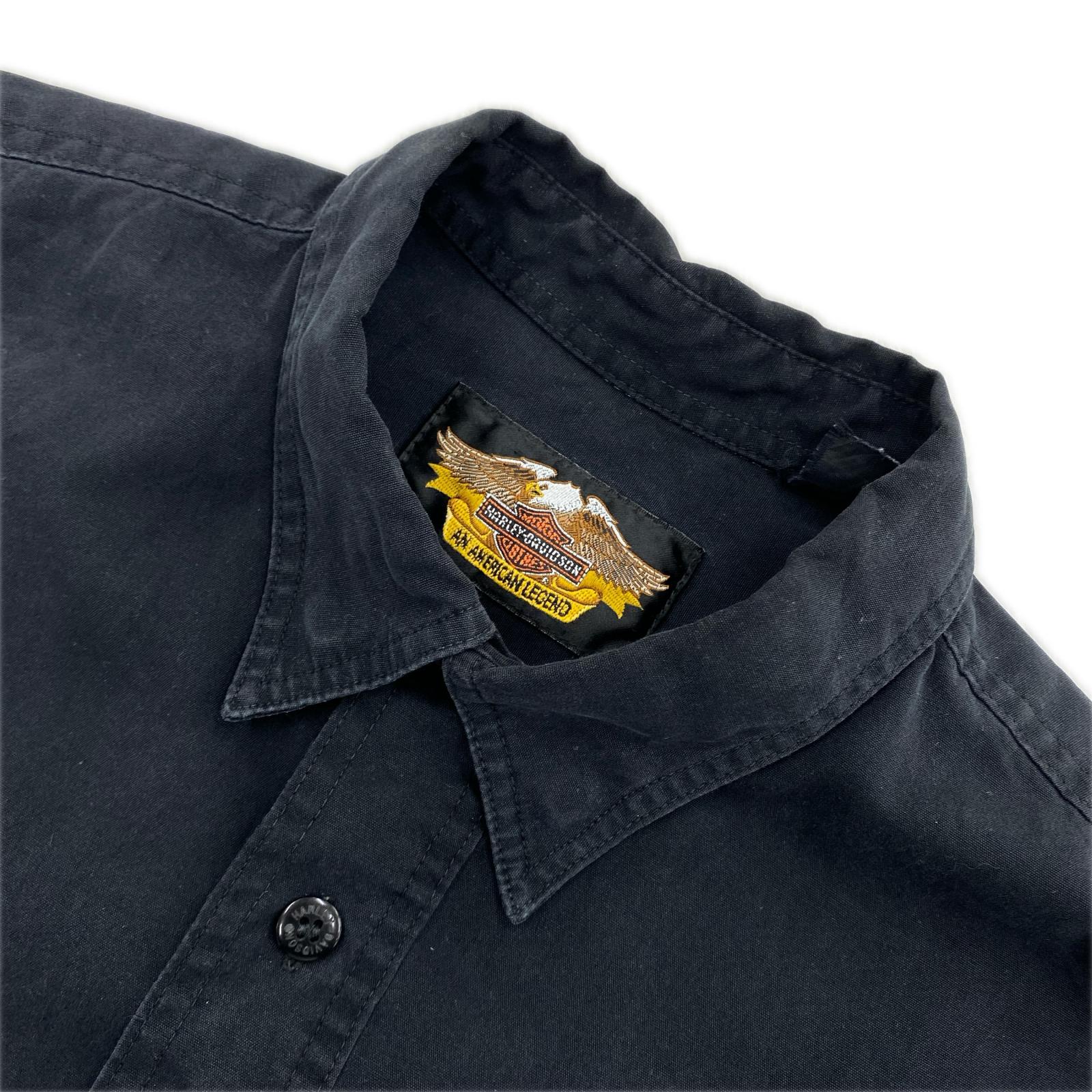 長袖シャツ Harley-Davidson 90s LSシャツ 黒 ブラック