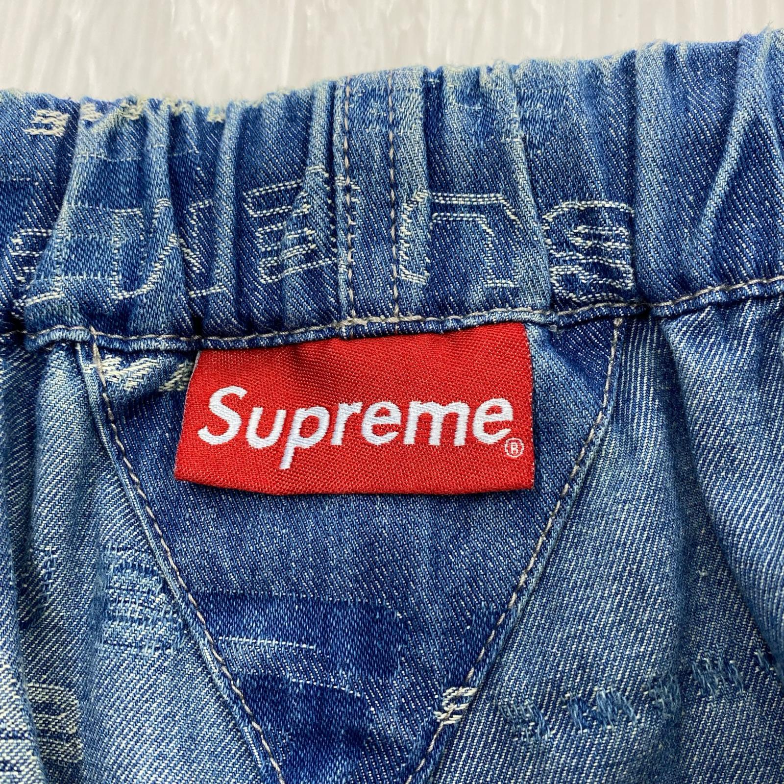 デニムパンツ Supreme Dimensions Logo Denim S S ブルー