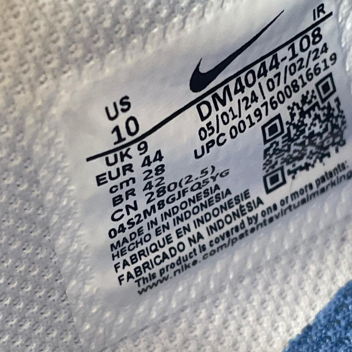 スニーカー CORTEZ 白×赤 28cm (US10 UK9 1/2 EU46) ホワイト