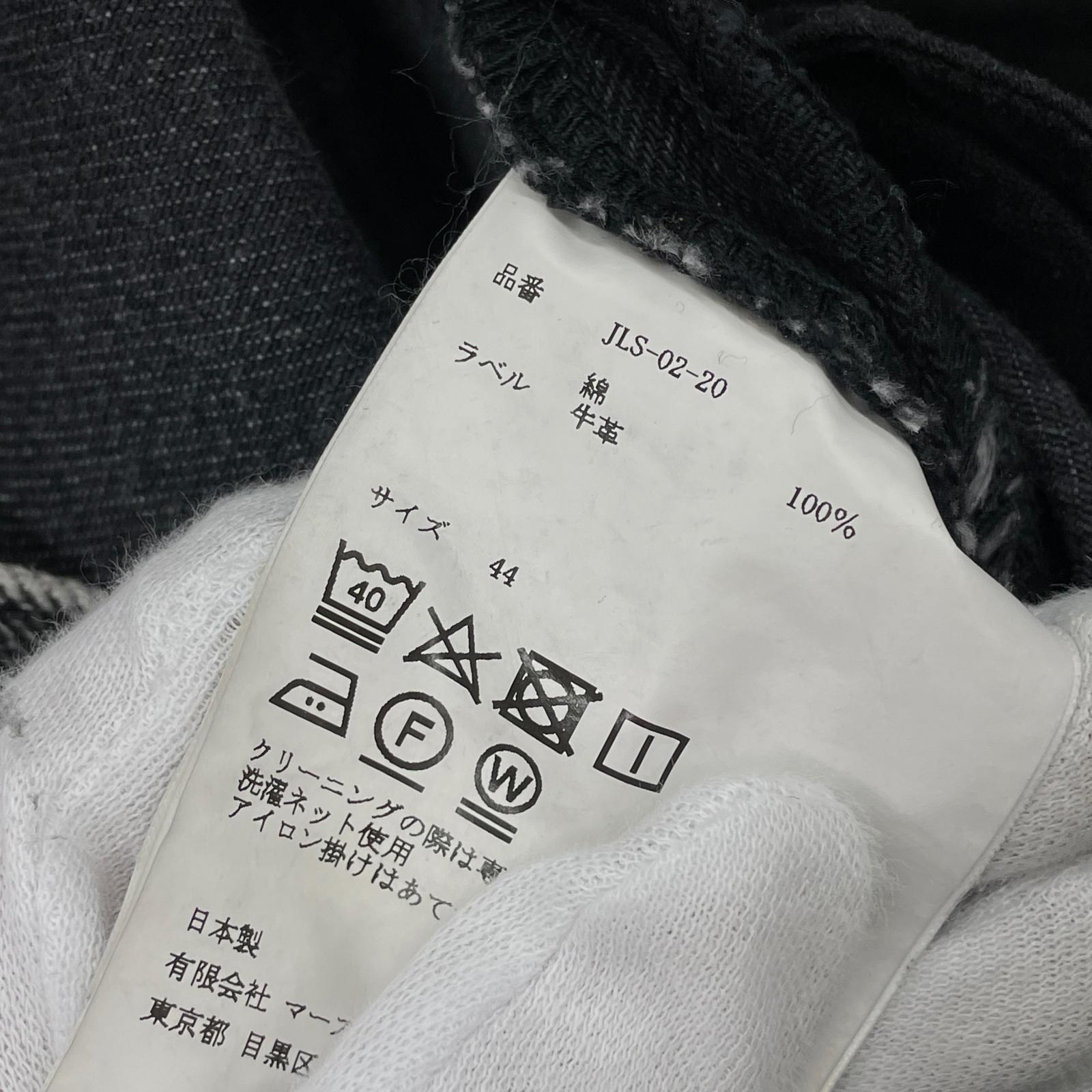 デニムパンツ WASHED DENIM ZIP PANTS 44 44 ブラック