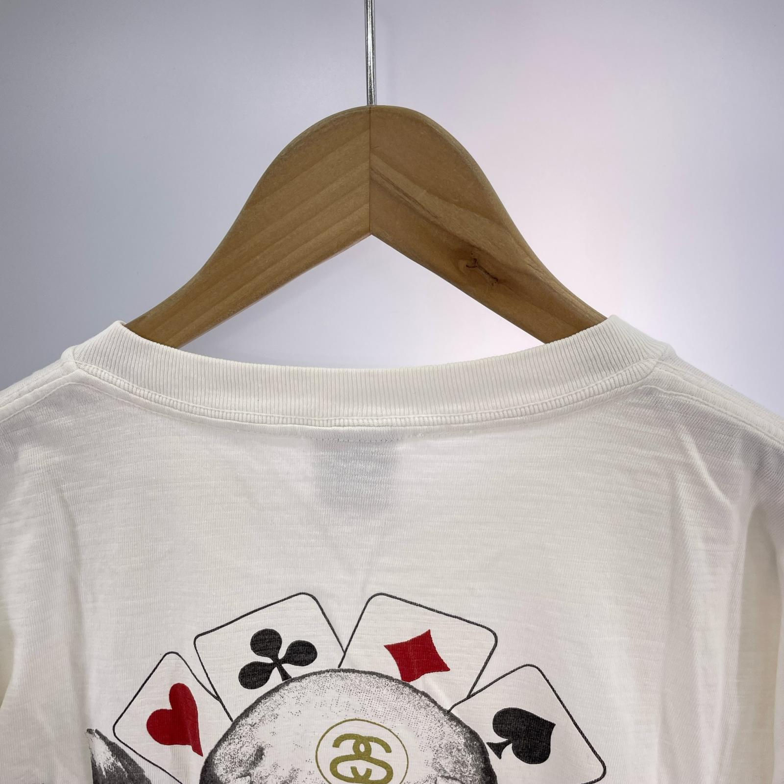 半袖Ｔシャツ 90s NYC限定 スカルトランプTee L L ホワイト