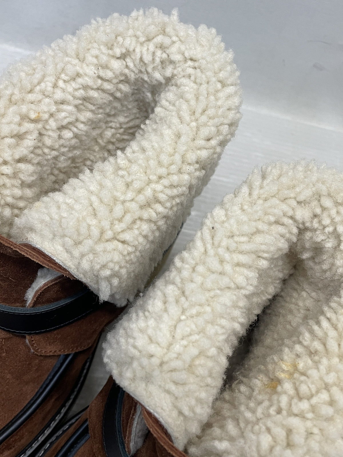 HERMES エミスフェール スエード ムートンブーツ 23.0cm 茶色 CL232029Z