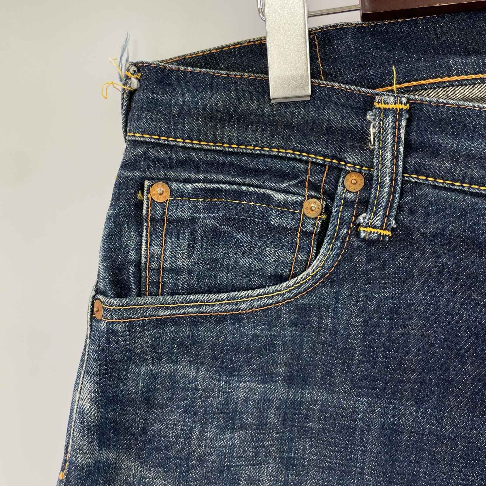 デニムパンツ lot2001 ビックカモメ 36 ネイビー
