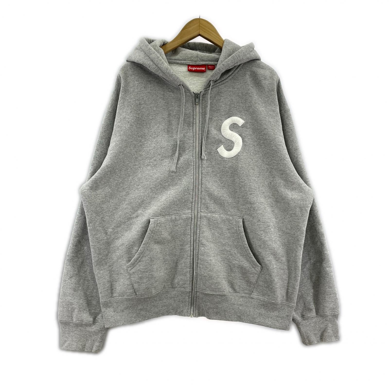 パーカー 23FW S Logo Zip Up グレー (L) L グレー