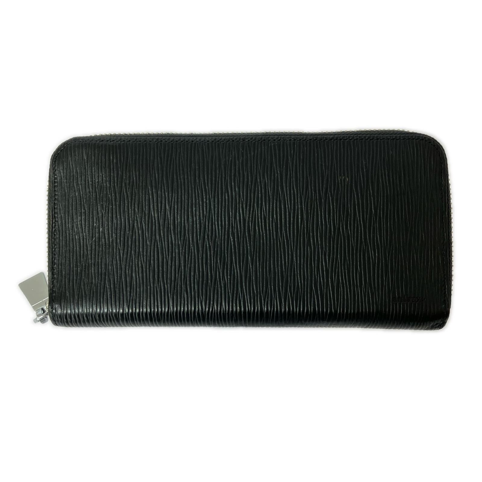 長財布 aniary ZIP BILL HOLDER L 黒 ブラック