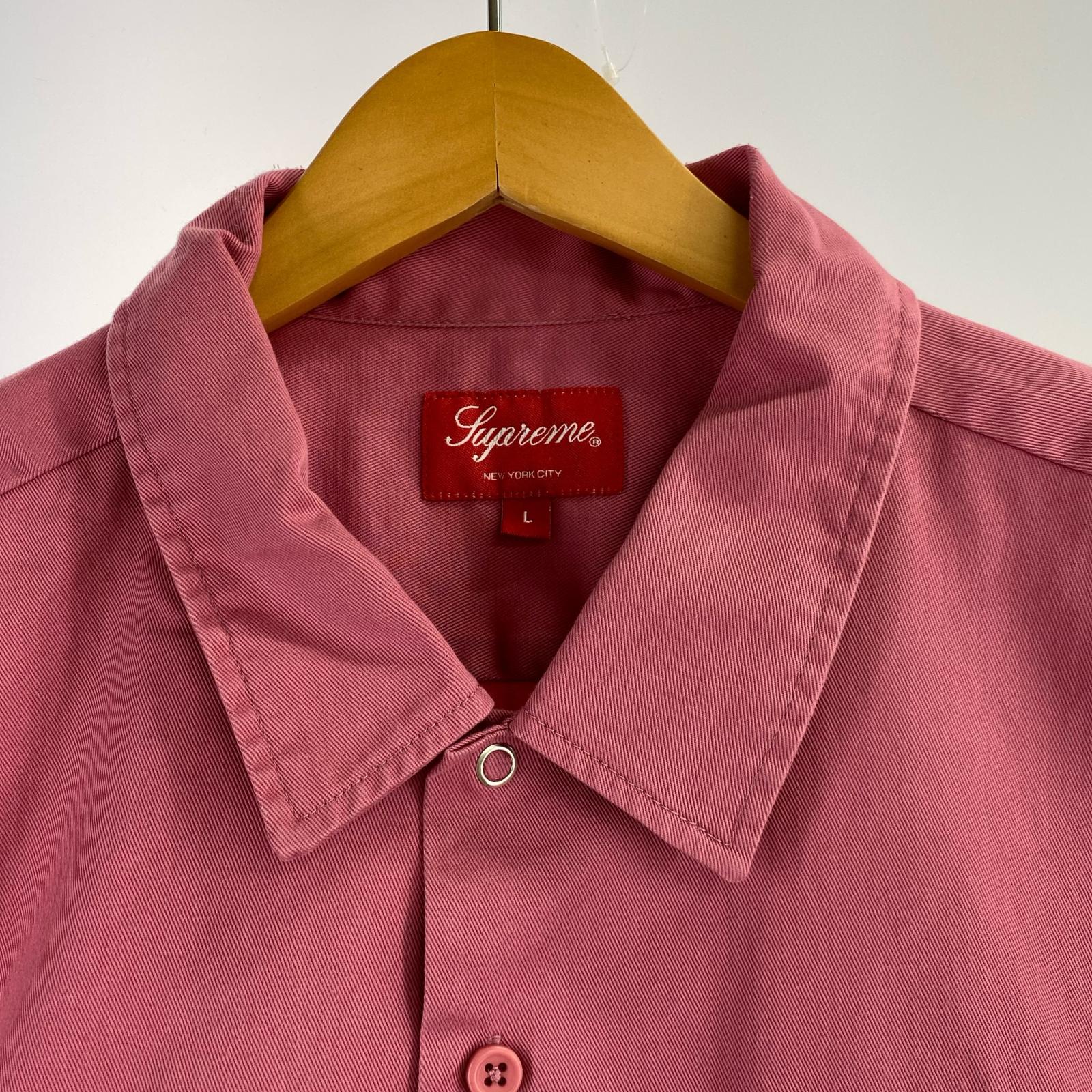 半袖シャツ Supreme 20AW Studded Patch Work Shirt L ピンク L ピンク