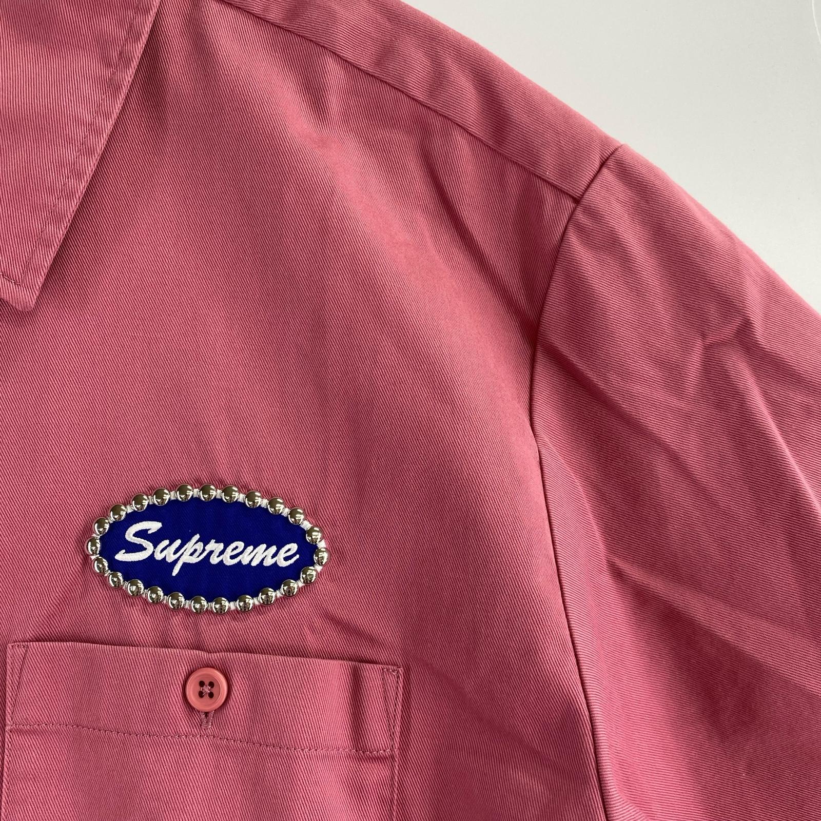 半袖シャツ Supreme 20AW Studded Patch Work Shirt L ピンク L ピンク