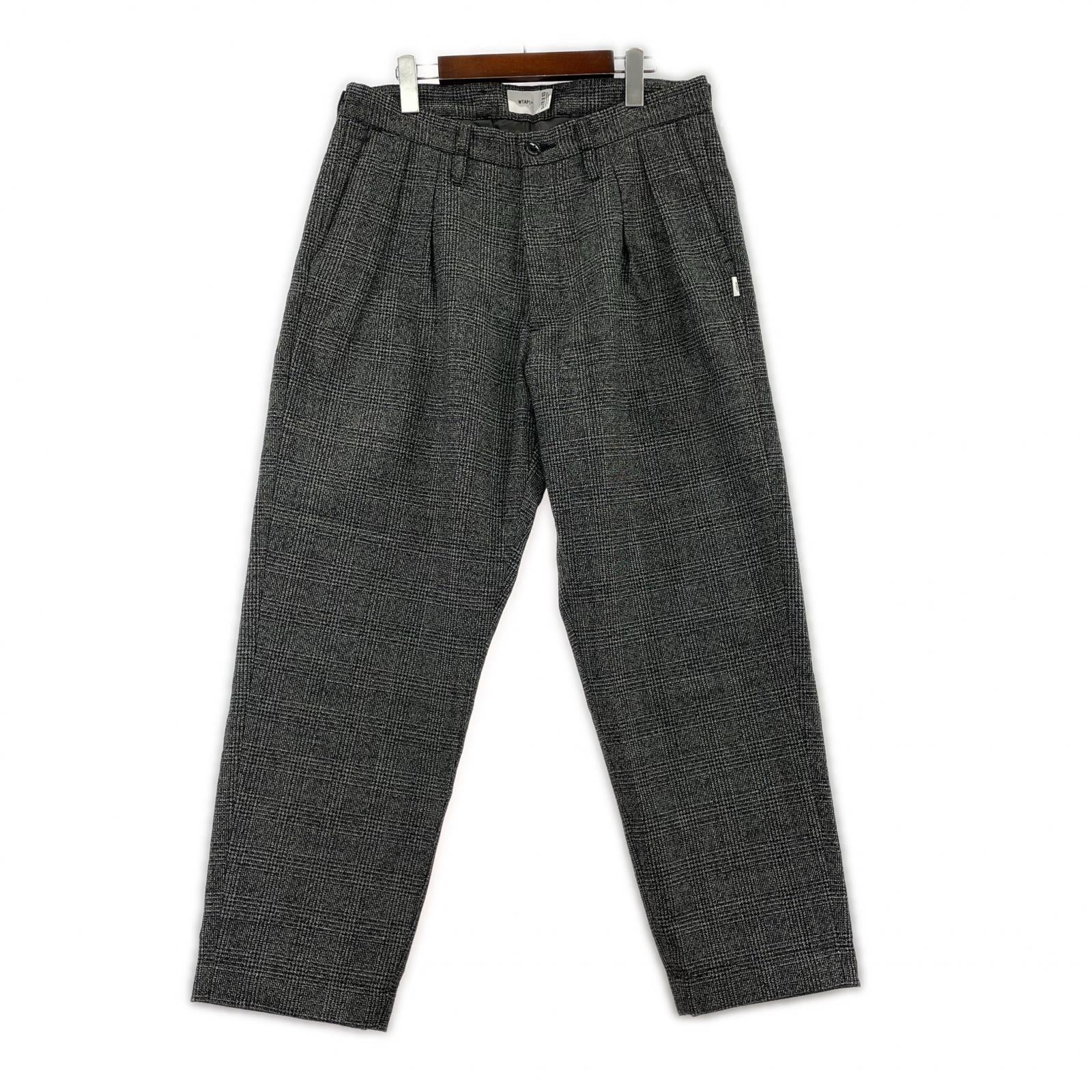 パンツ TUCTROUSERS WOOL TWEES TEXTILE/サイズL ブラック