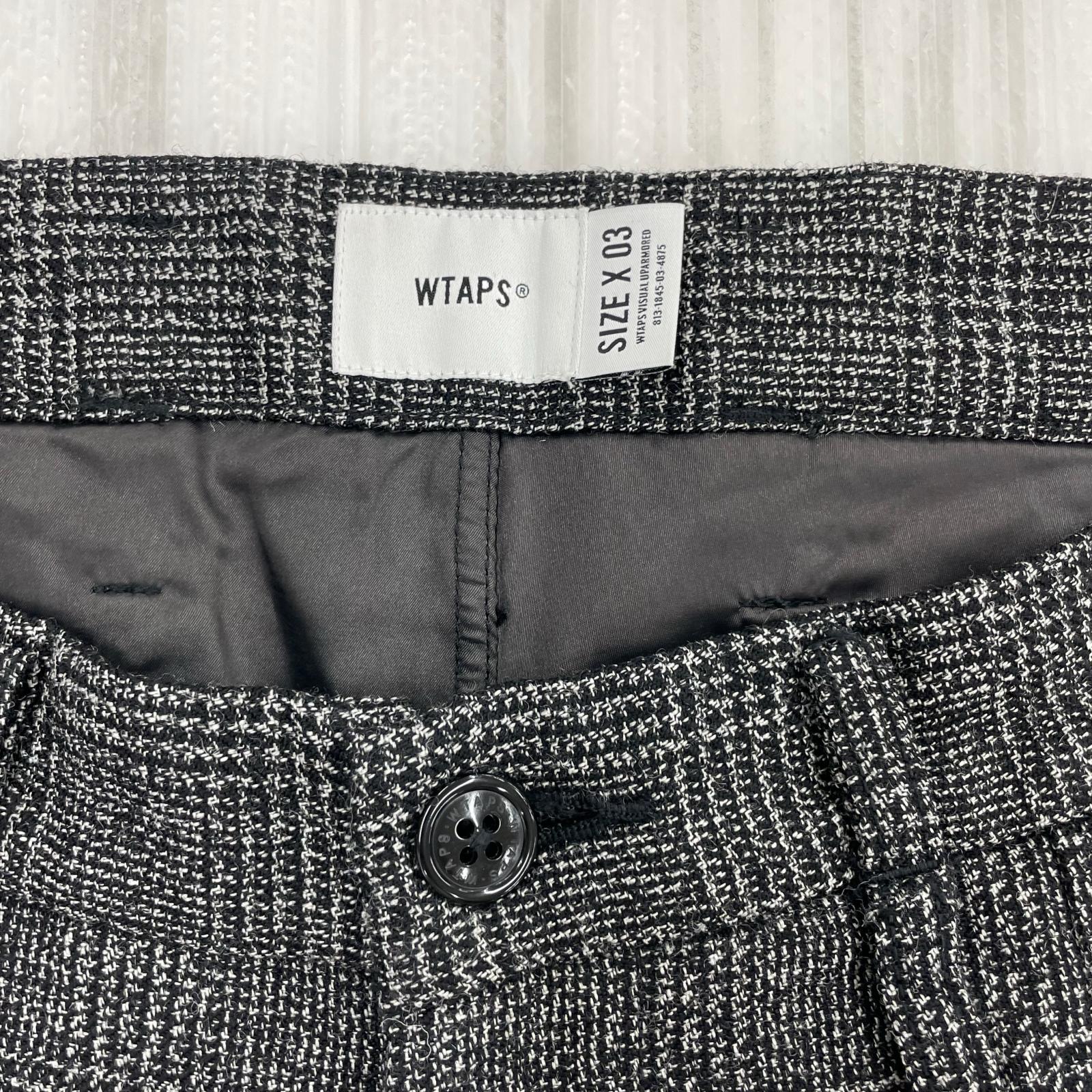 パンツ TUCTROUSERS WOOL TWEES TEXTILE/サイズL ブラック