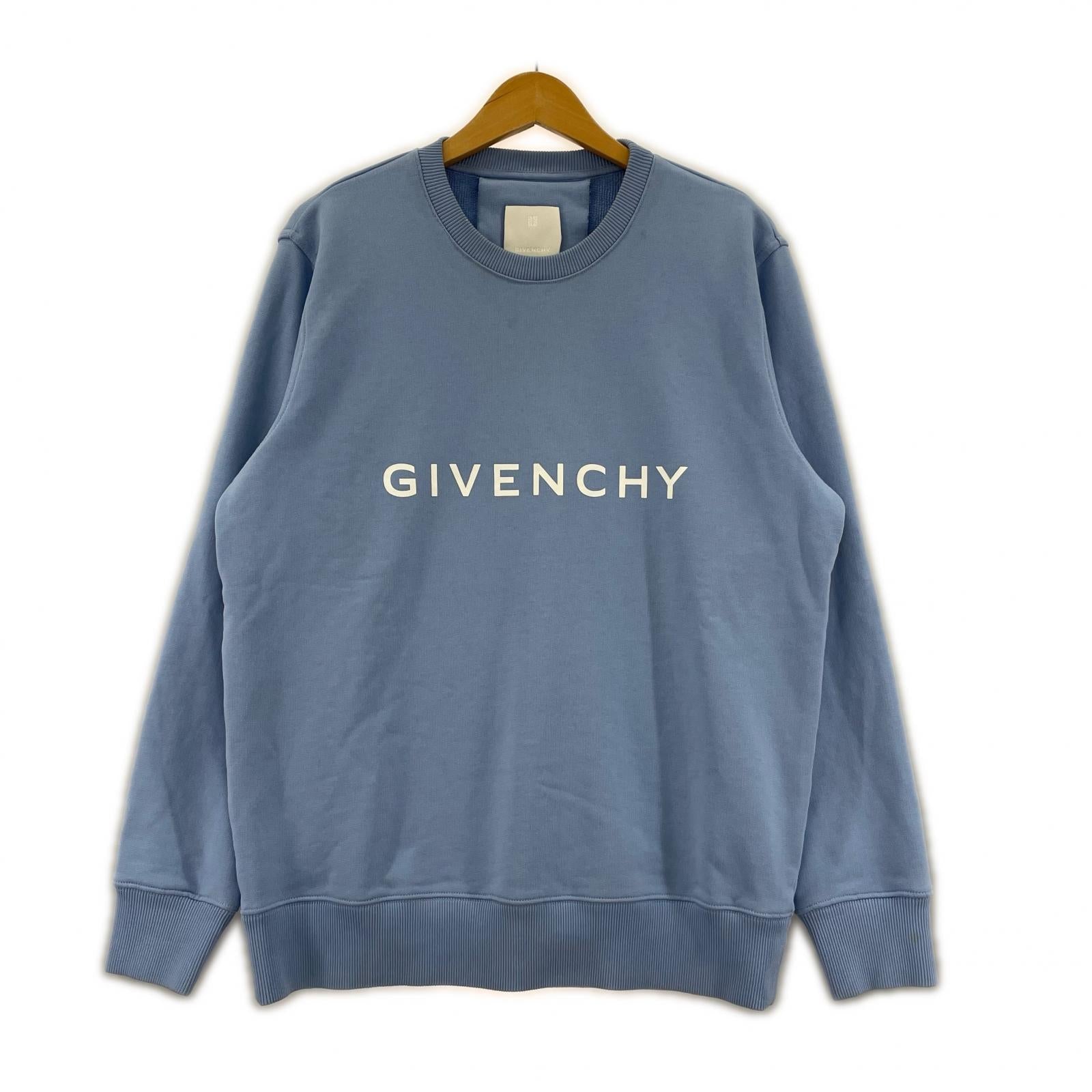 スウェット SLIM FIT ロゴプリントスウェット BMJ0HA3YAC (S) S ブルー