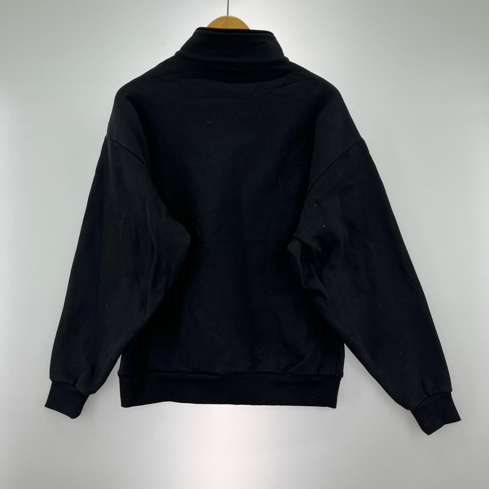 スウェット ハーフジップスウェット BLK ブラック