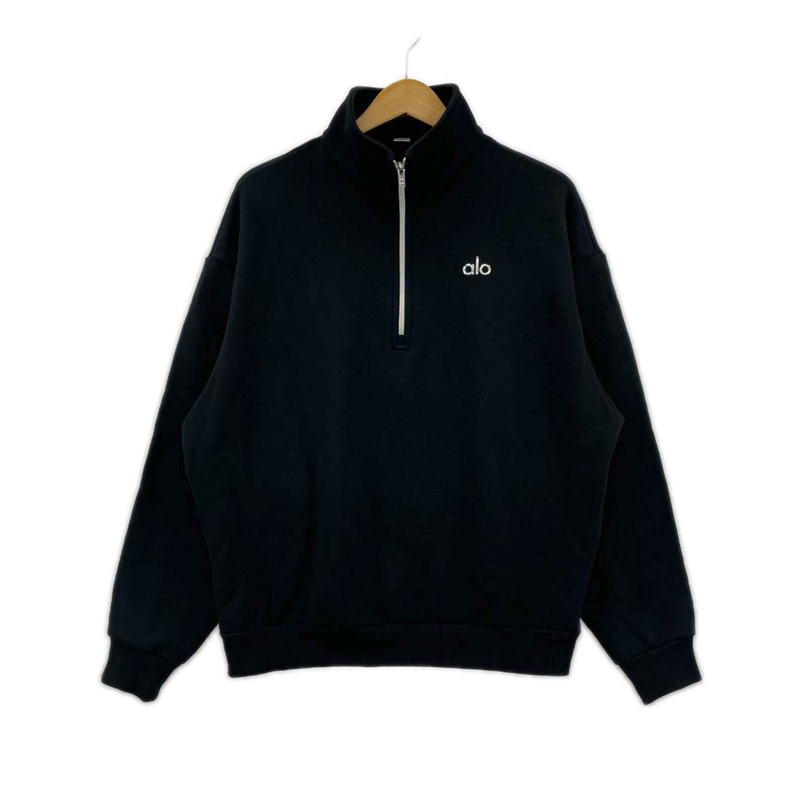 スウェット ハーフジップスウェット BLK ブラック