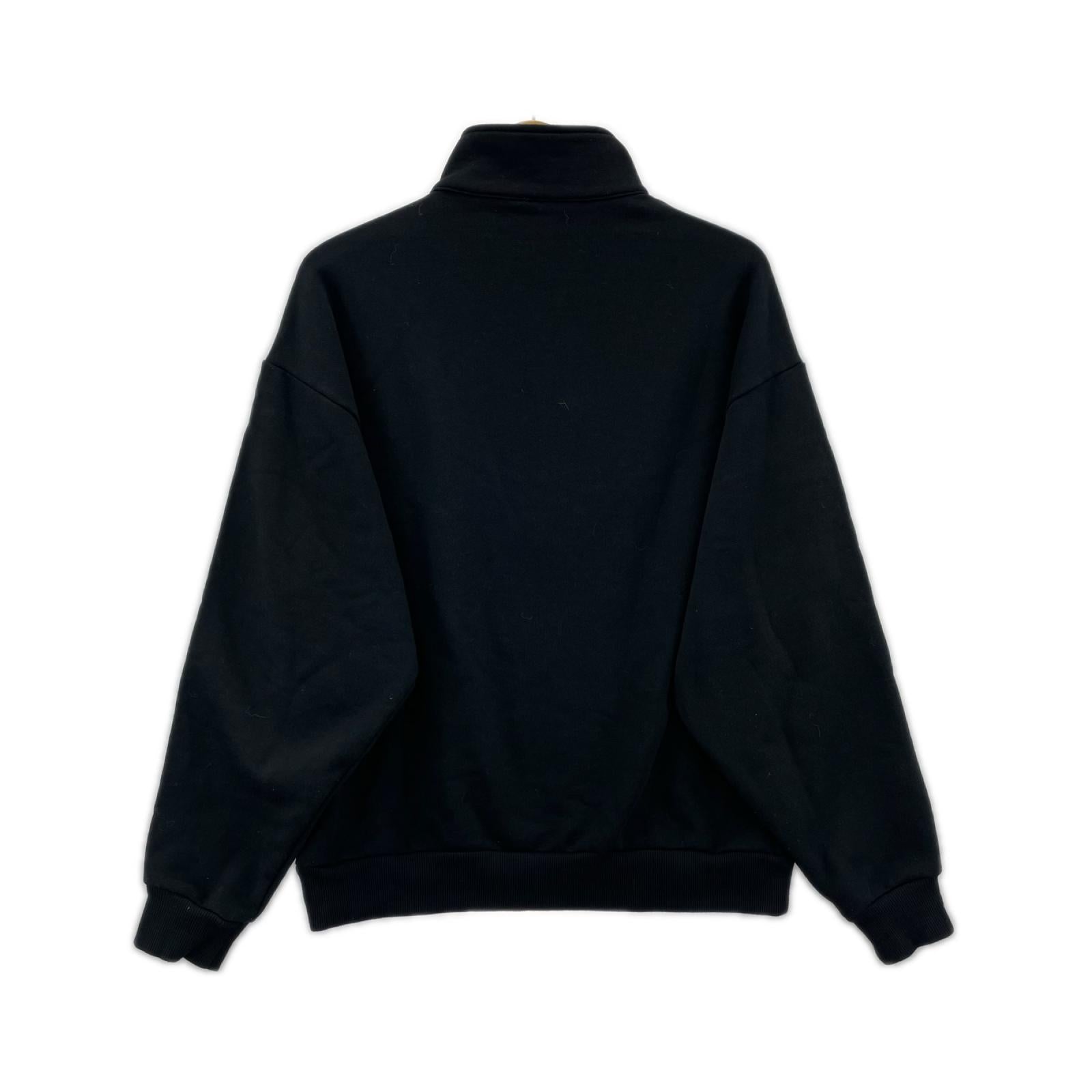 スウェット ハーフジップスウェット BLK ブラック