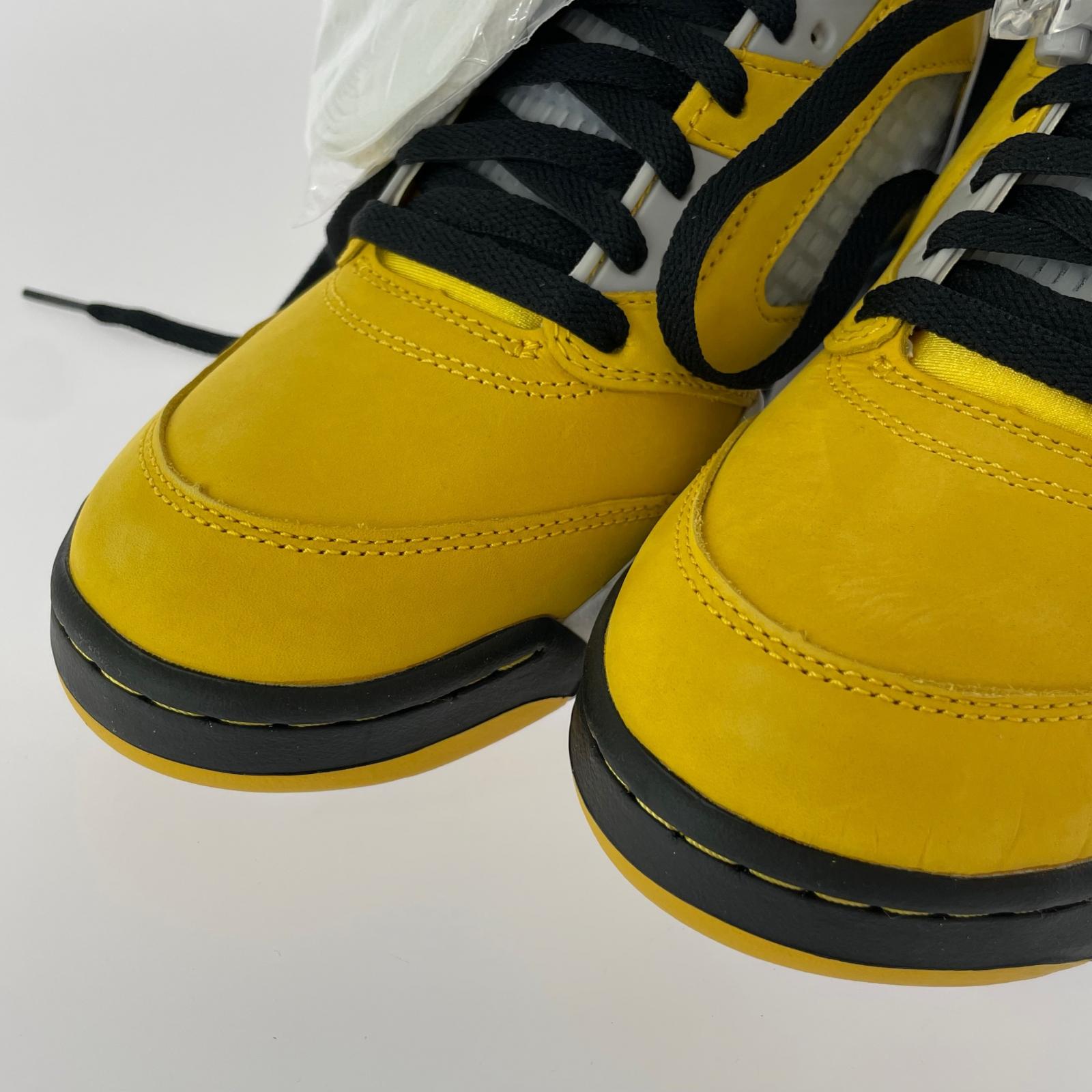 スニーカー AIR JORDAN 5 RETRO/黄/27cm 27cm (US9 UK8 1/2 EU44) イエロー