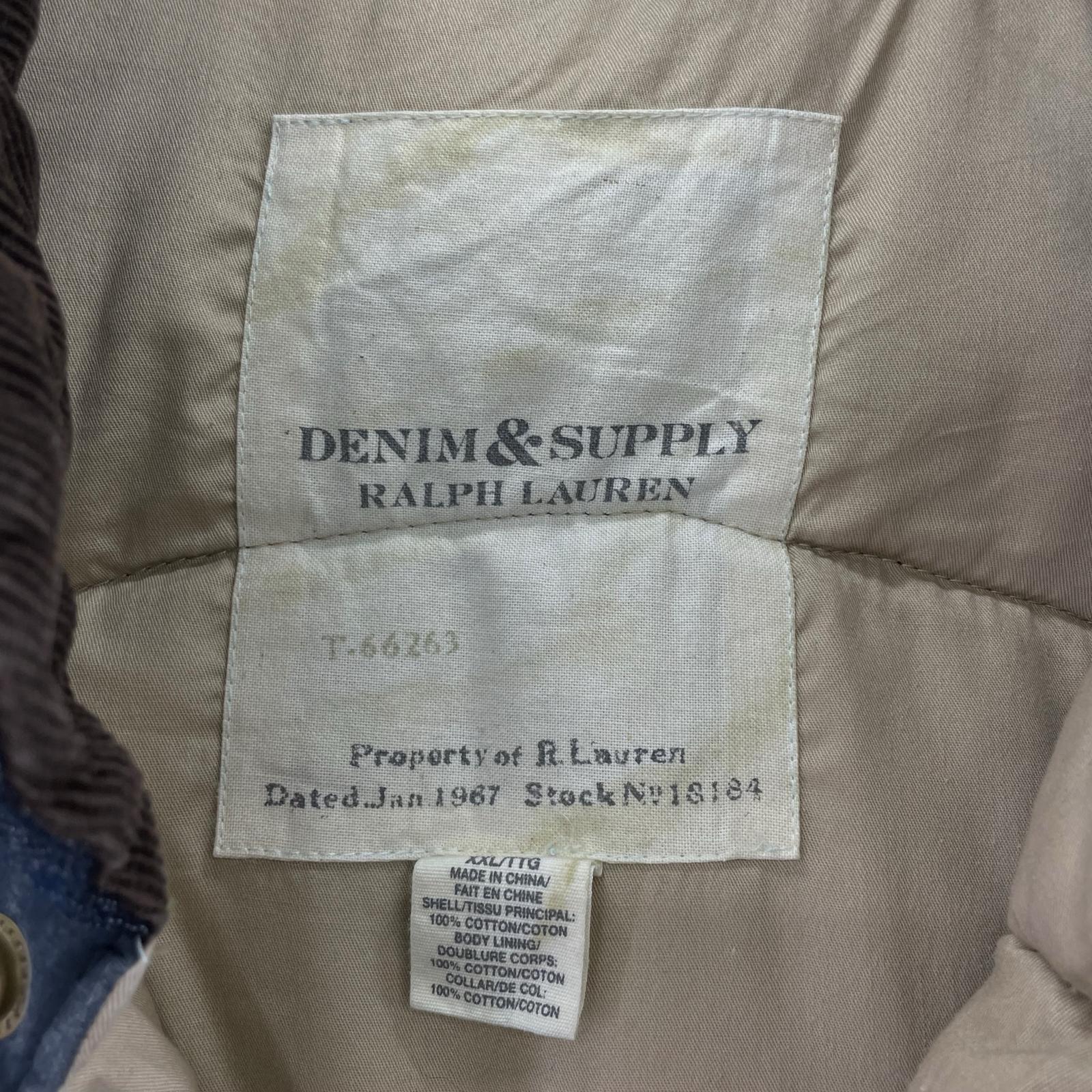 ダウンベスト Denim＆Supply 星条旗柄 ブルー