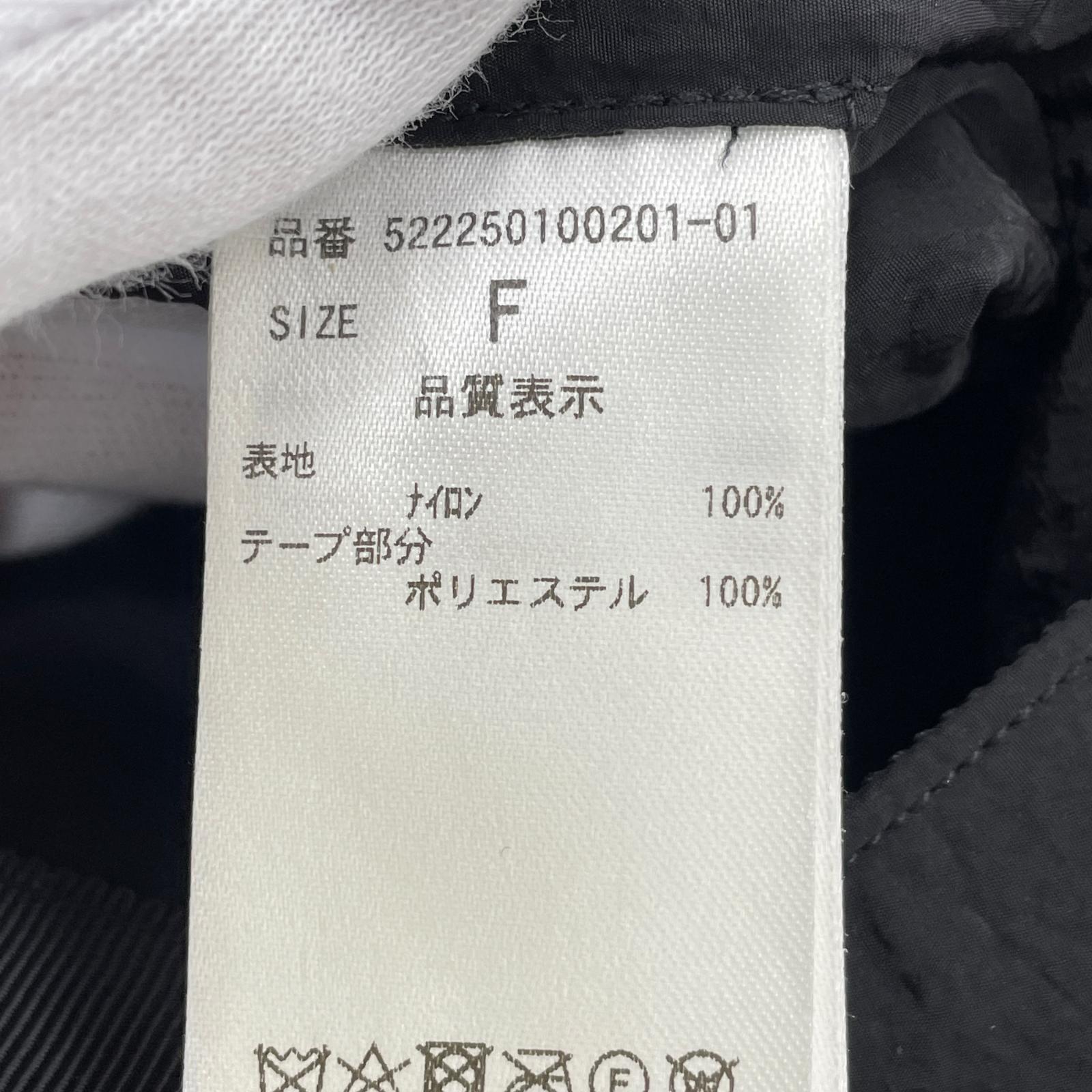 ジャケット UN3D. 522250100201-01 ナイロンフーディーポンチョ フリー ブラック