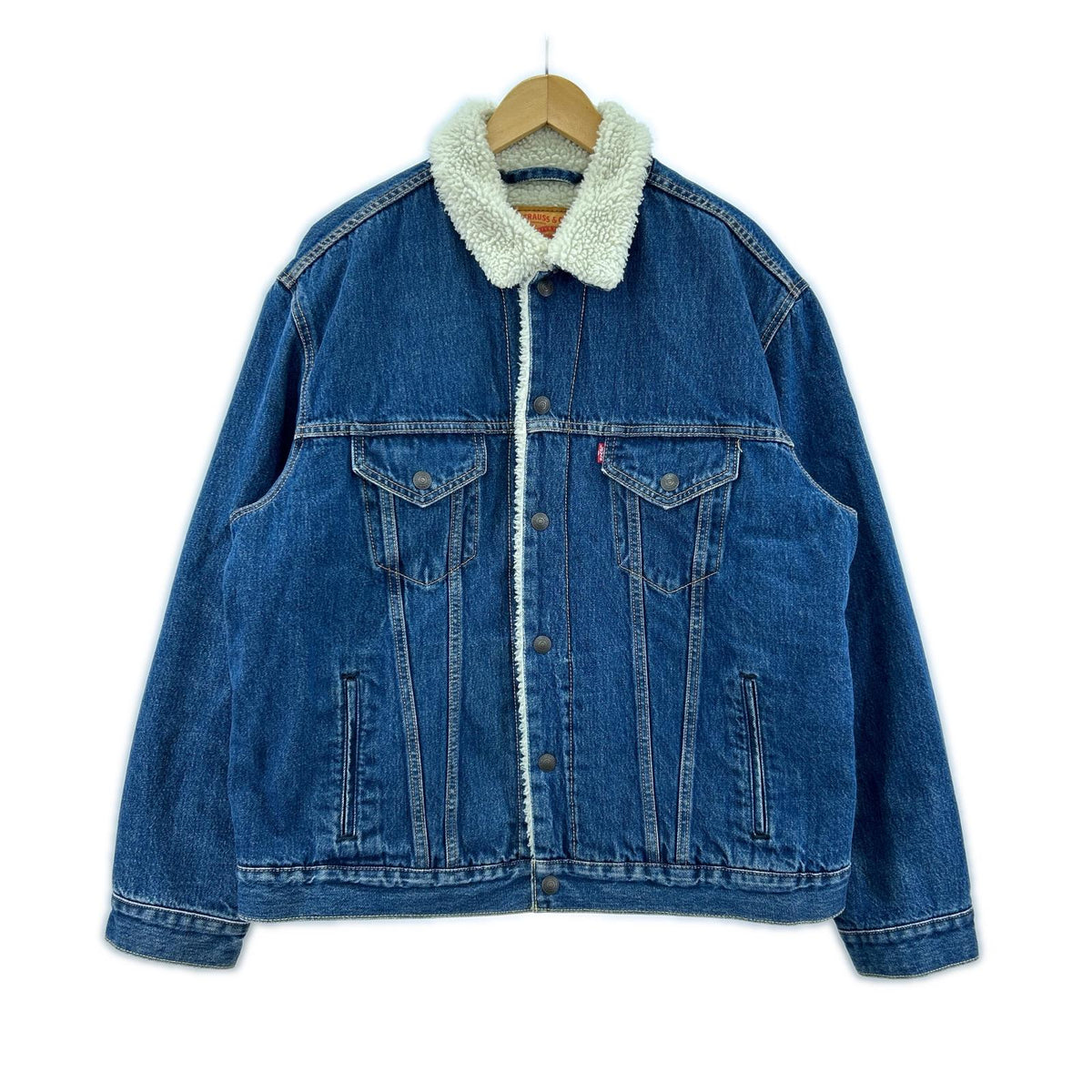 デニムジャケット VINTAGE FIT ﾗﾝﾁｼﾞｬｹｯﾄ　L L ブルー