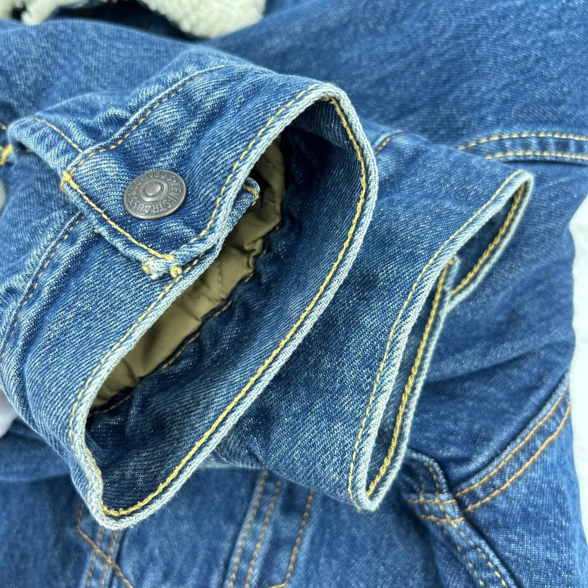 デニムジャケット VINTAGE FIT ﾗﾝﾁｼﾞｬｹｯﾄ　L L ブルー