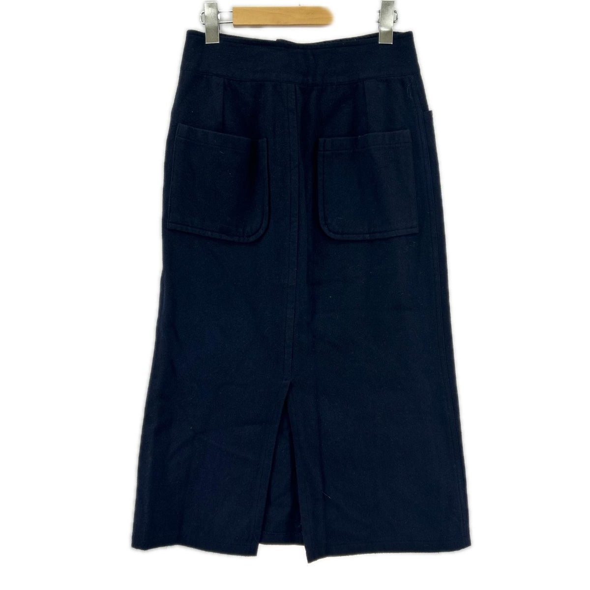 ロングスカート FEMME FM-S09-147 Wool Skirt Navy (1) 1 ネイビー