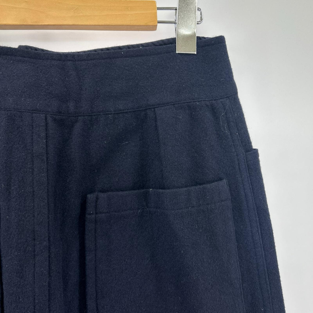 ロングスカート FEMME FM-S09-147 Wool Skirt Navy (1) 1 ネイビー