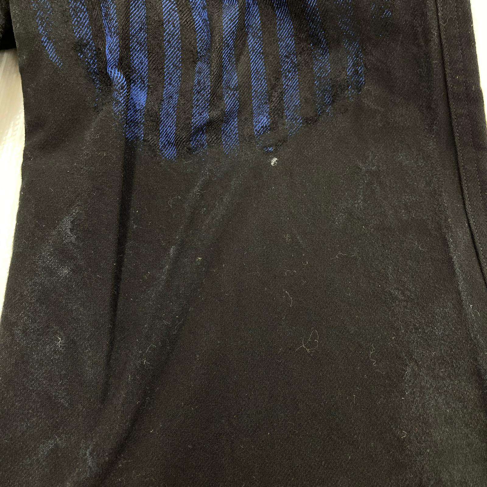 パンツ Painted Stripe Wide Pants 黒 (M) M ブラック