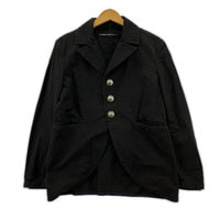 テーラードジャケット Cotton 3B Jacket 黒 (S) S ブラック