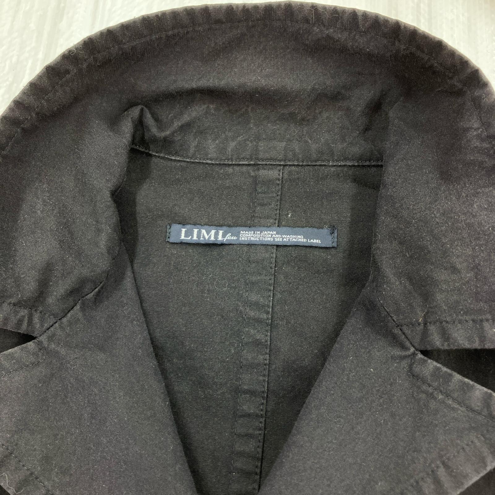 テーラードジャケット Cotton 3B Jacket 黒 (S) S ブラック