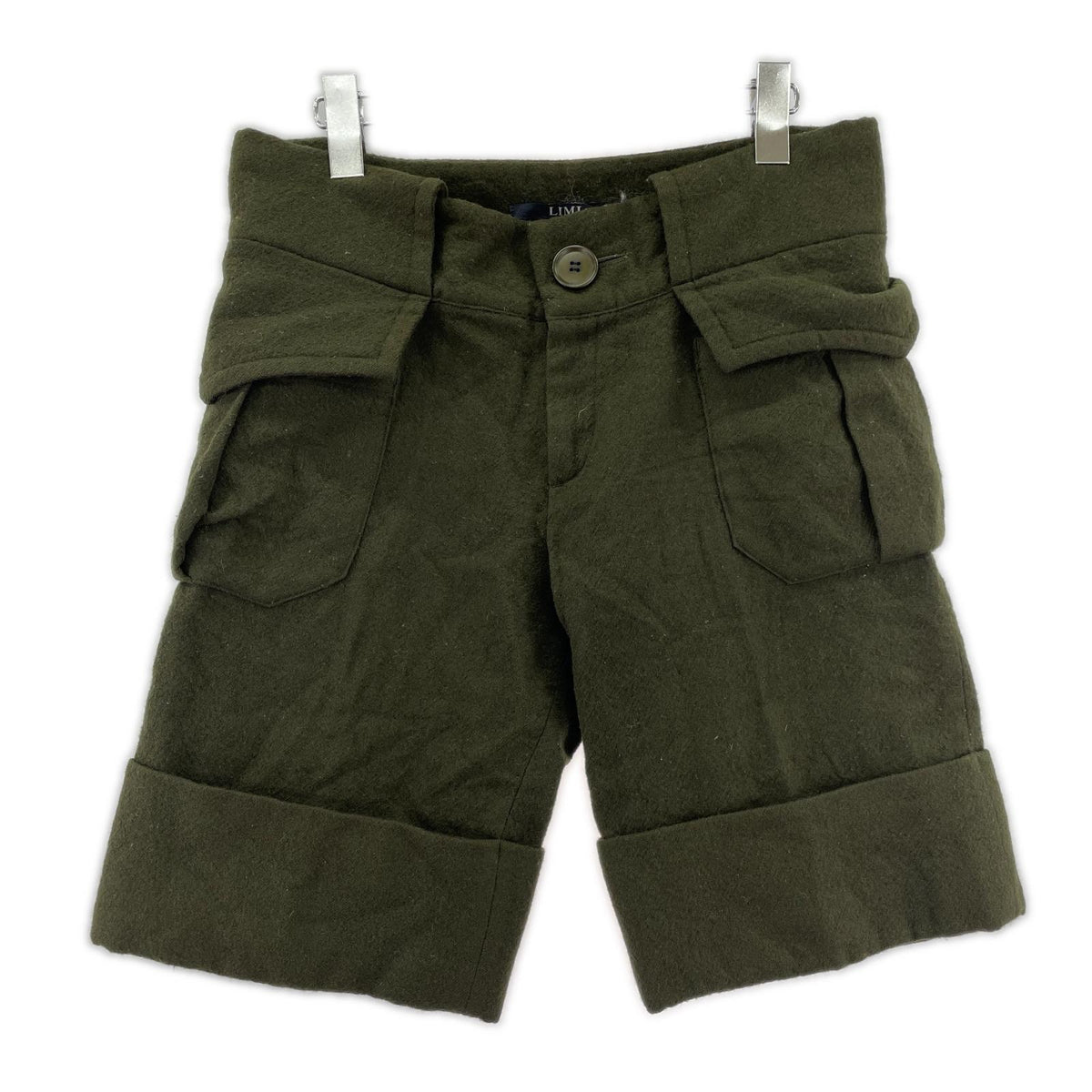 ショートパンツ Flap pocket Wool Wide Short ｶｰｷ (S) S カーキ