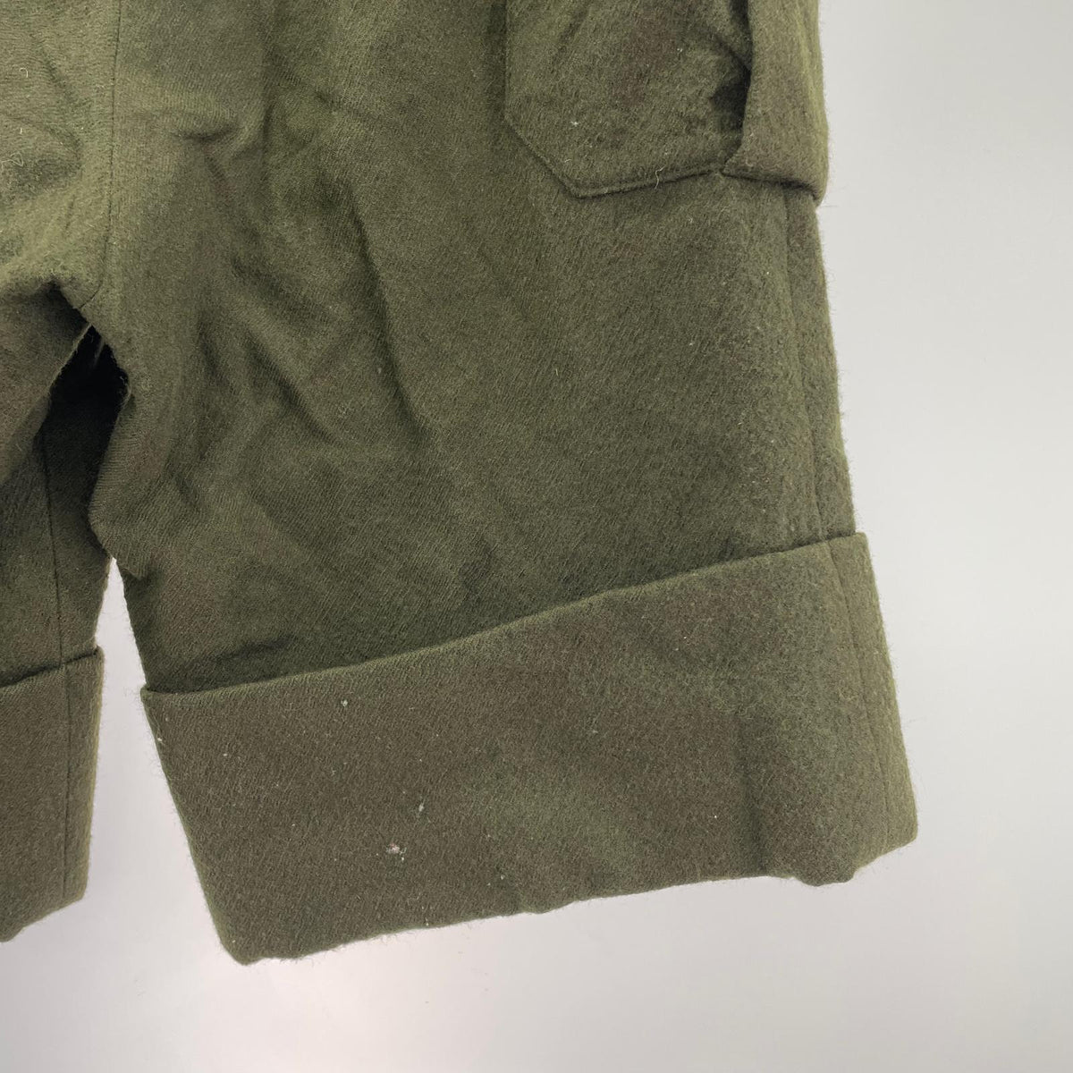 ショートパンツ Flap pocket Wool Wide Short ｶｰｷ (S) S カーキ