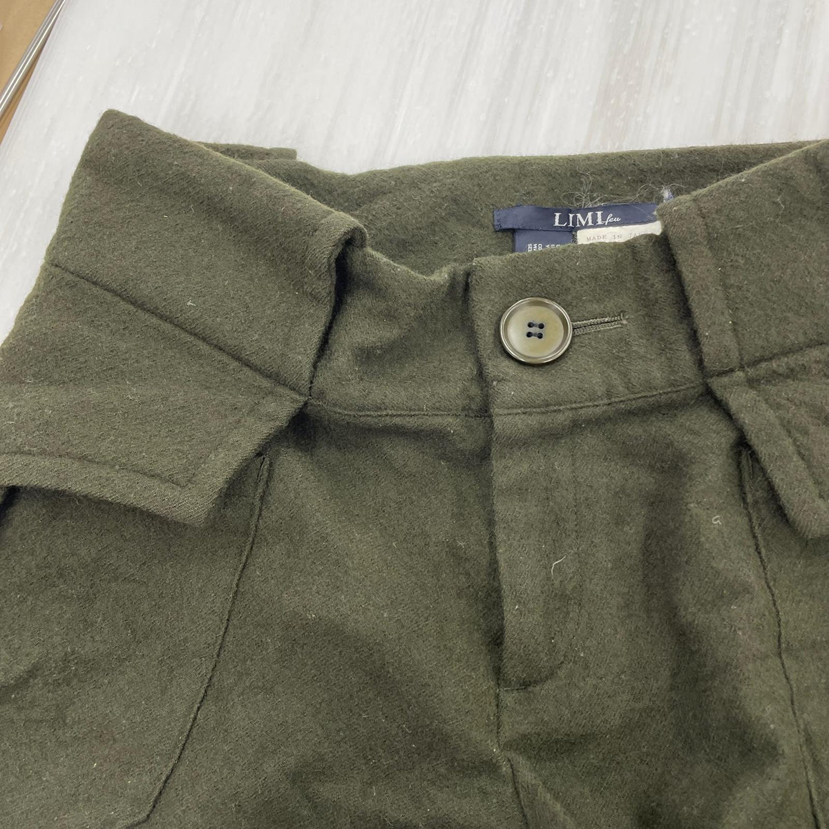 ショートパンツ Flap pocket Wool Wide Short ｶｰｷ (S) S カーキ